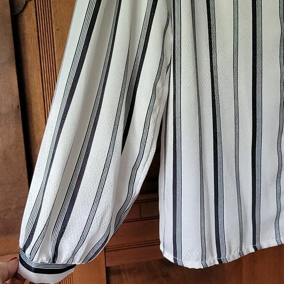 Lady Arrow Ascot Collection Striped Blouse M