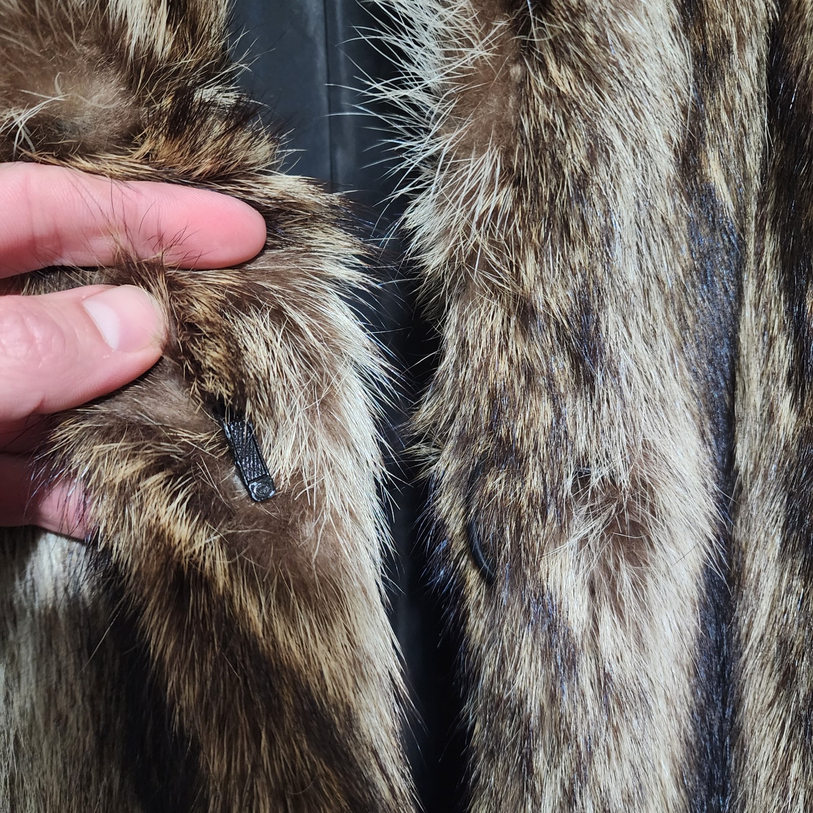 Vintage Revillon Frères Saks Fifth Mob Wife Raccoon Fur Coat Full Length Luxury