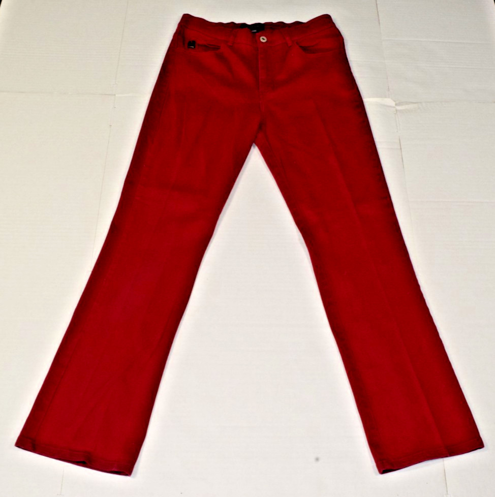 VTG Guess Pants Size 31 x 29.5 90s Merlot Red Straight Leg Stretch Made Bahrain