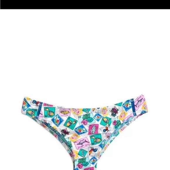 NWT Vera Bradley Shannon High Neck Bikini Set | Top L Bottom M | Cuban Stamps
