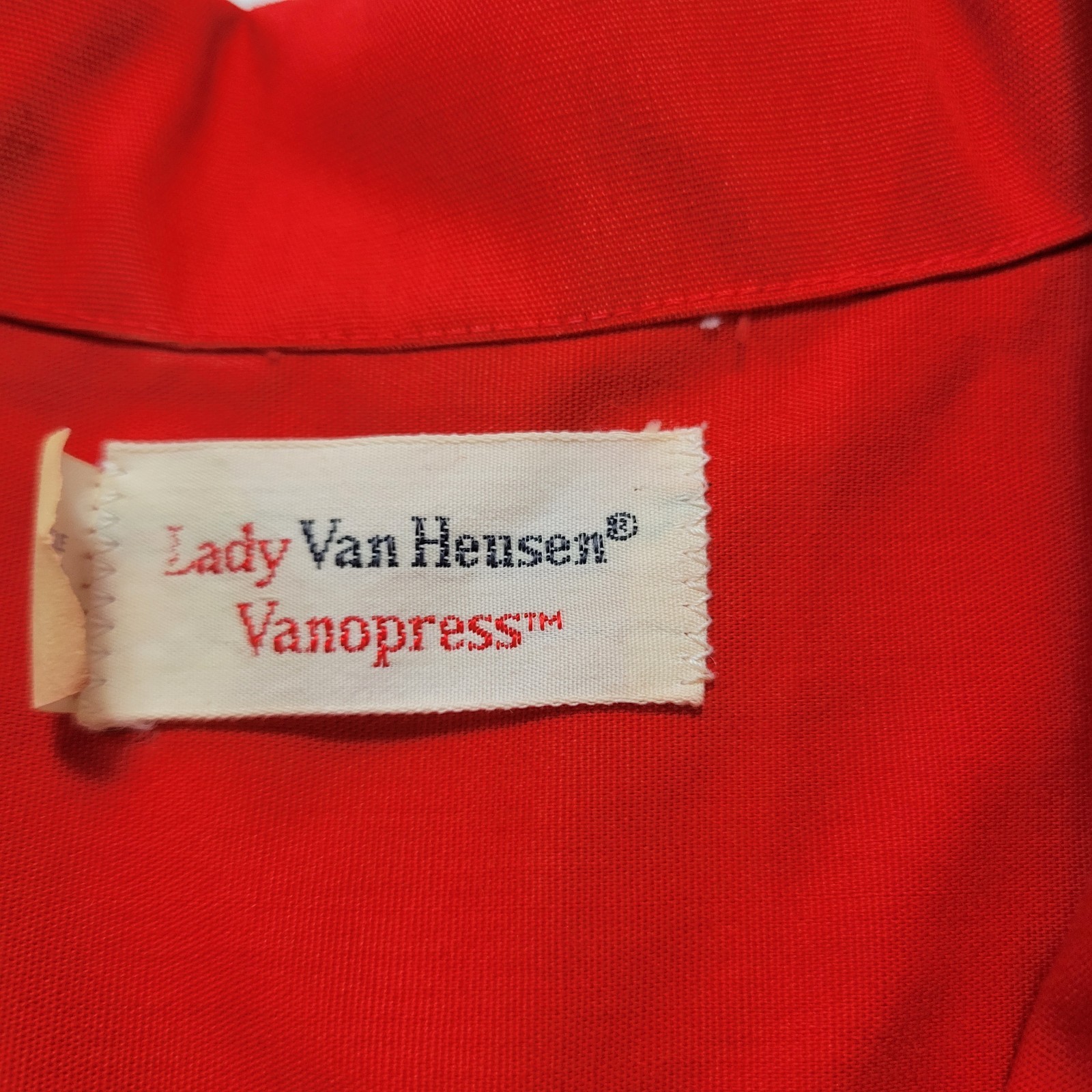 Vintage 1950’s Lady Van Heusen Vanopress Shirt Dress/ House Dress Size 12