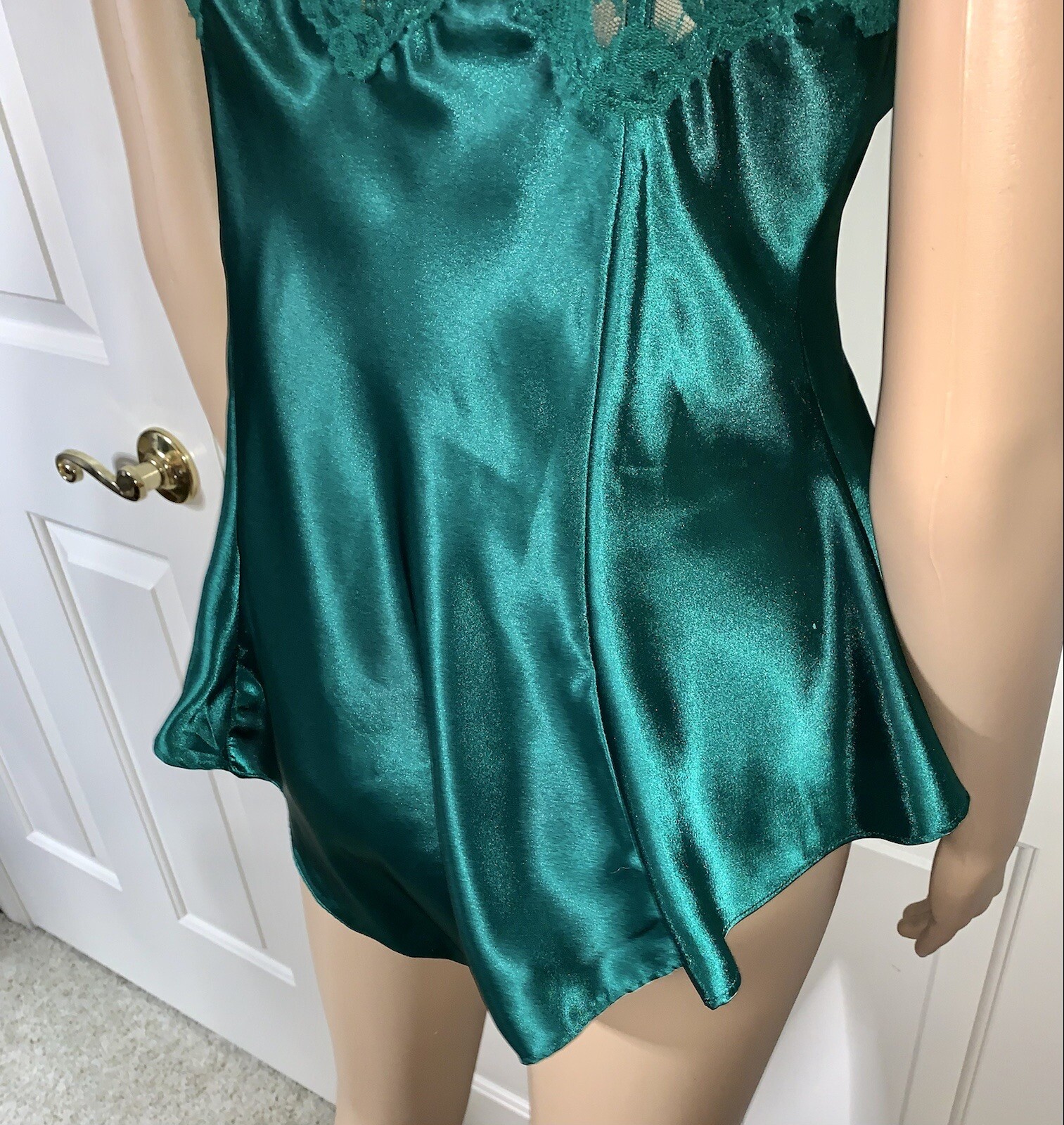 Vintage VICTORIA’S SECRET Second Skin SATIN BODYSUIT Bra PANTY LINGERIE sissy