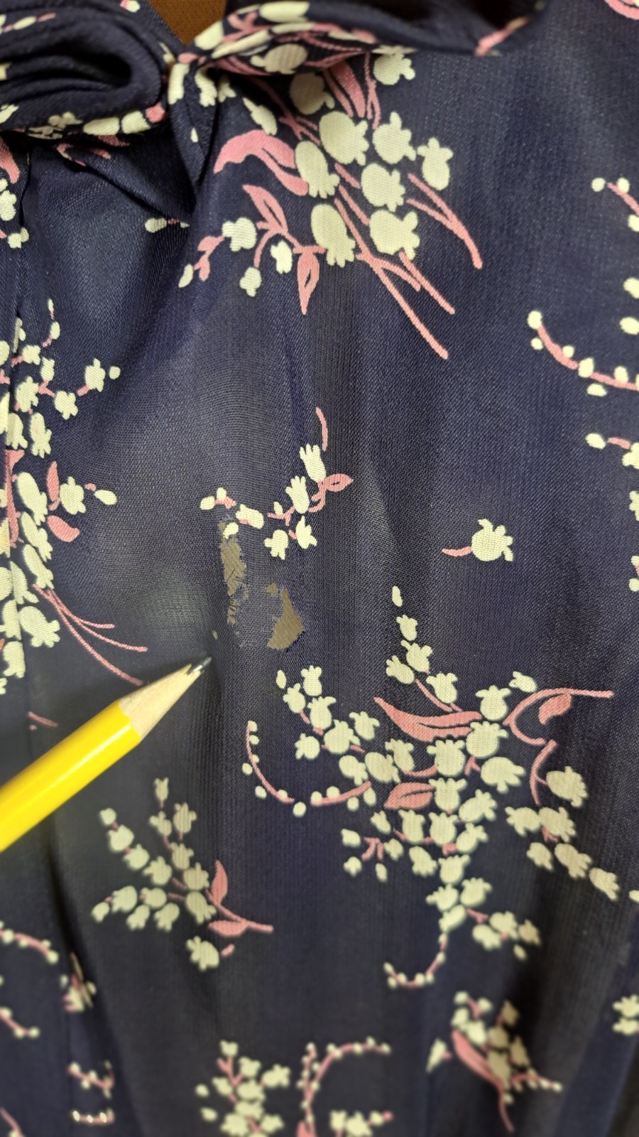1940’S-50’S BEMBERG RAYON FLORAL PRINT DRESS, CALDWELL CASUALS