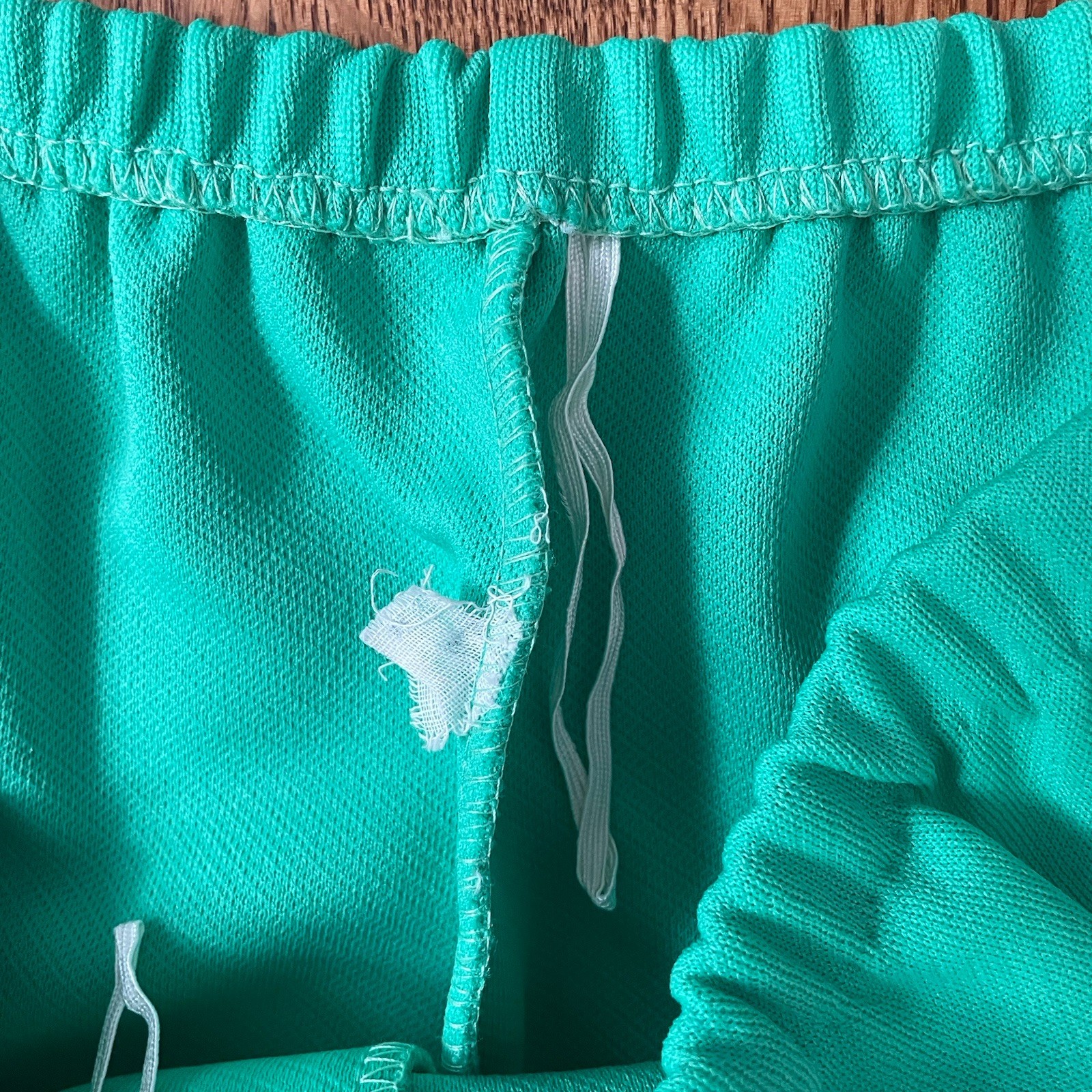 Vintage 70s Marty Gutmacher Knit Pantsuit Green White Lounge Disco Retro M?