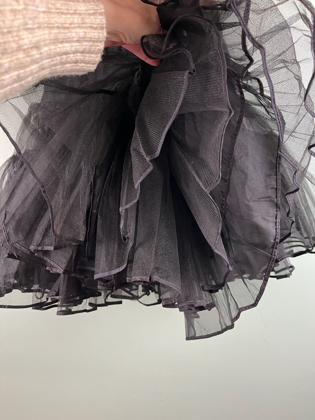 Partners Please! Malco Modes Square Dance Skirt & Blouse Size XL Black VTG