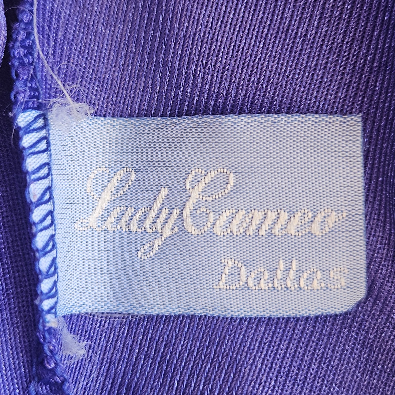Lady Cameo Vintage Royal Blue Coquette Nighty Full Slip Nightgown sz M