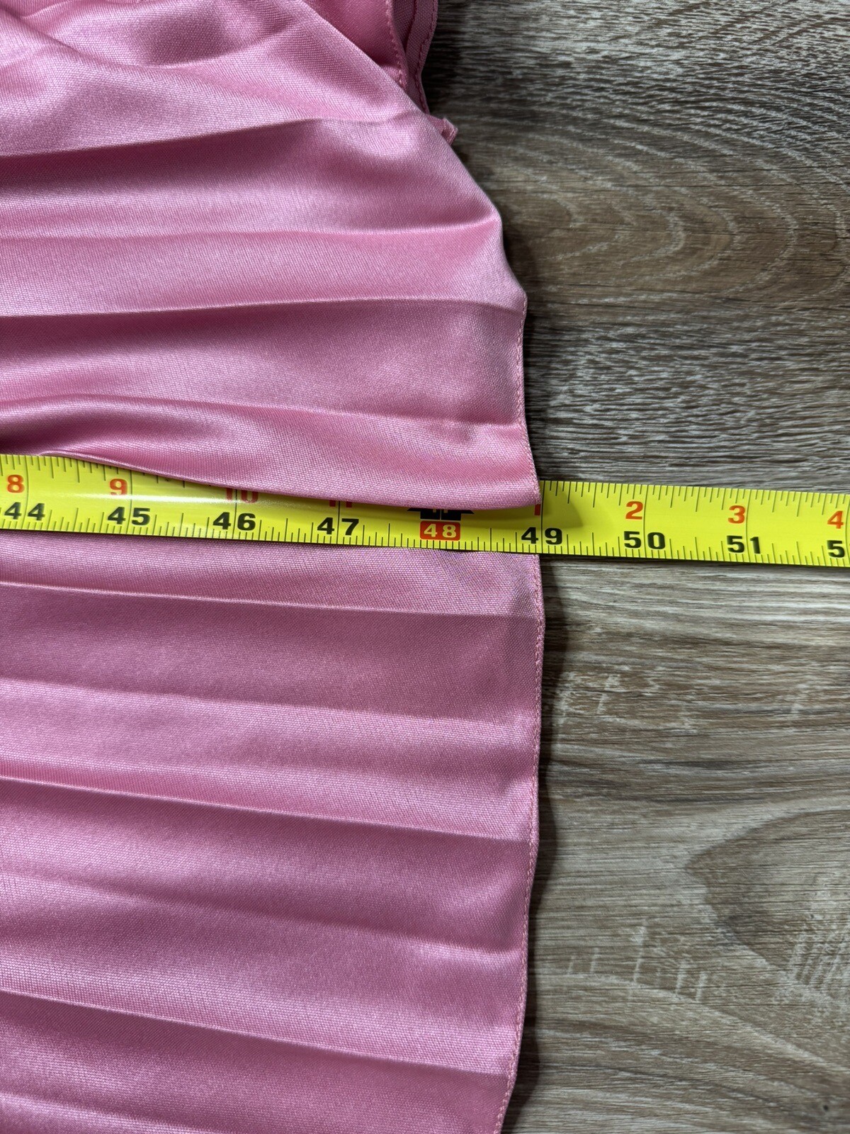 1970s Soft Pink Modest Prairie Dress Empire Waist Pleated Skirt Small Lace