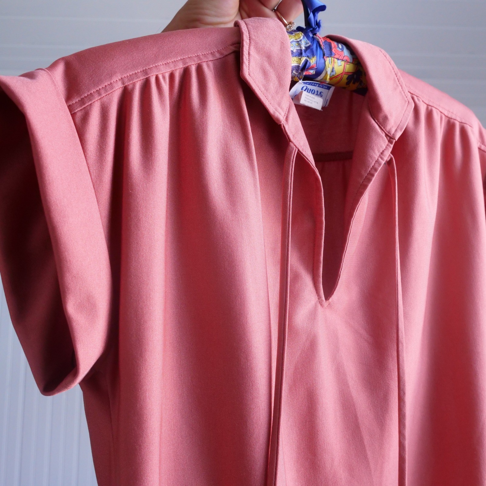 Vintage 1970s/80s Ship 'n Shore copper colored nylon crop top