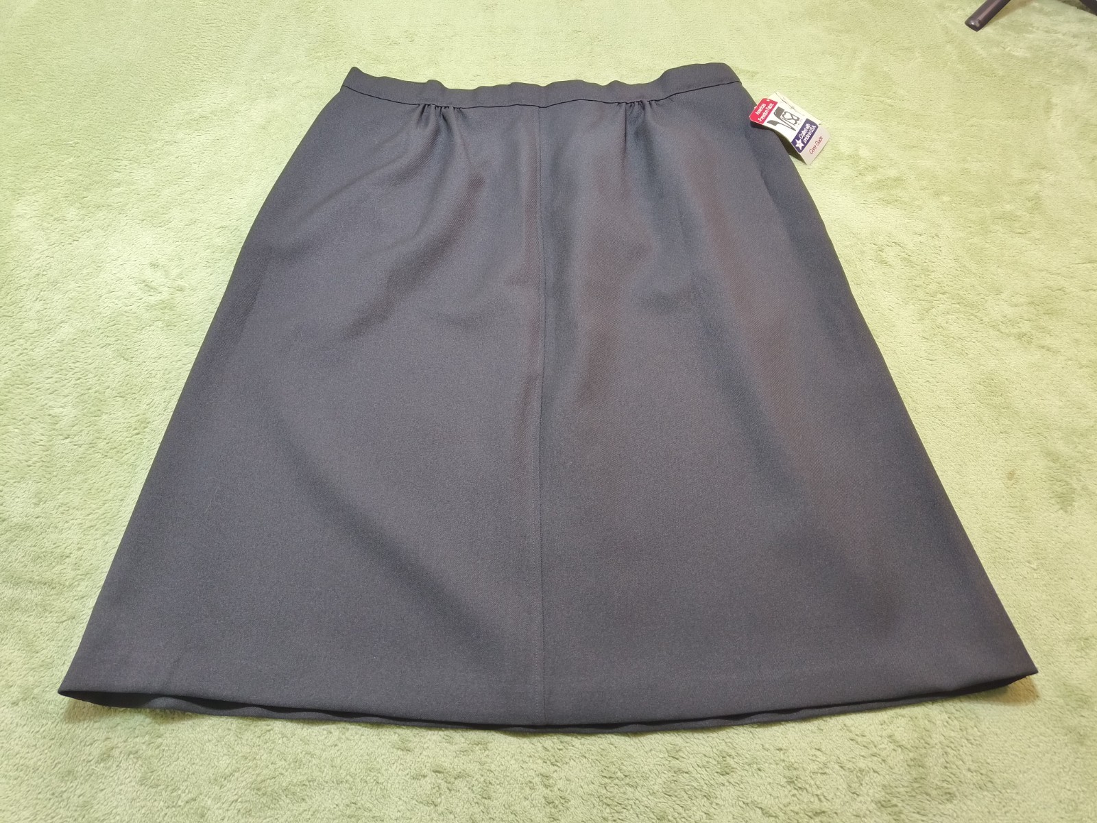 Vtg Lasting Comfort Visa Milliken Black Skirt Sz 20-22 Made in USA Modest 29