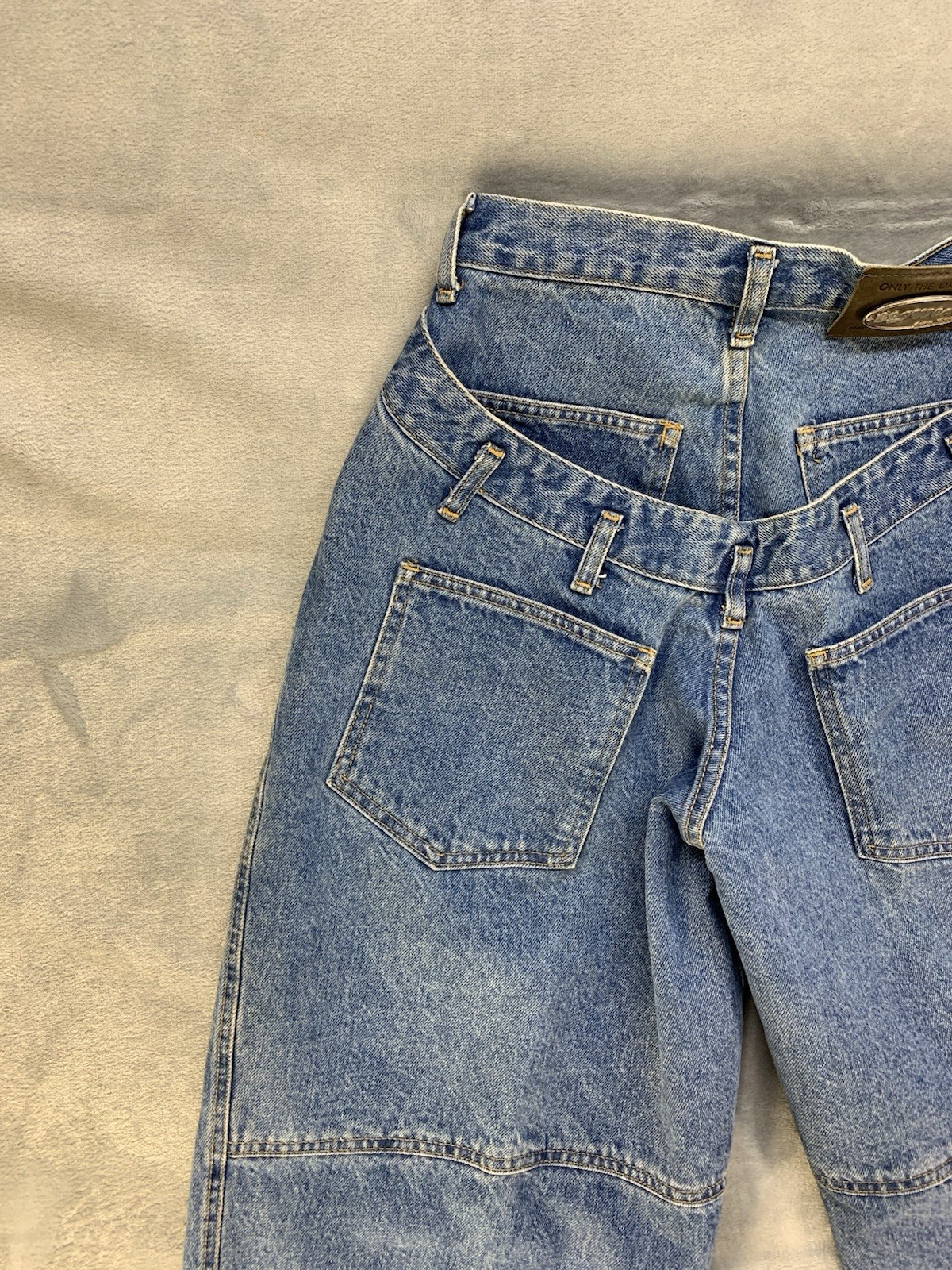 SAGWEAR By James Head Women’s Vintage Wide Leg Raw Hem Jeans Size 29 Jnco style