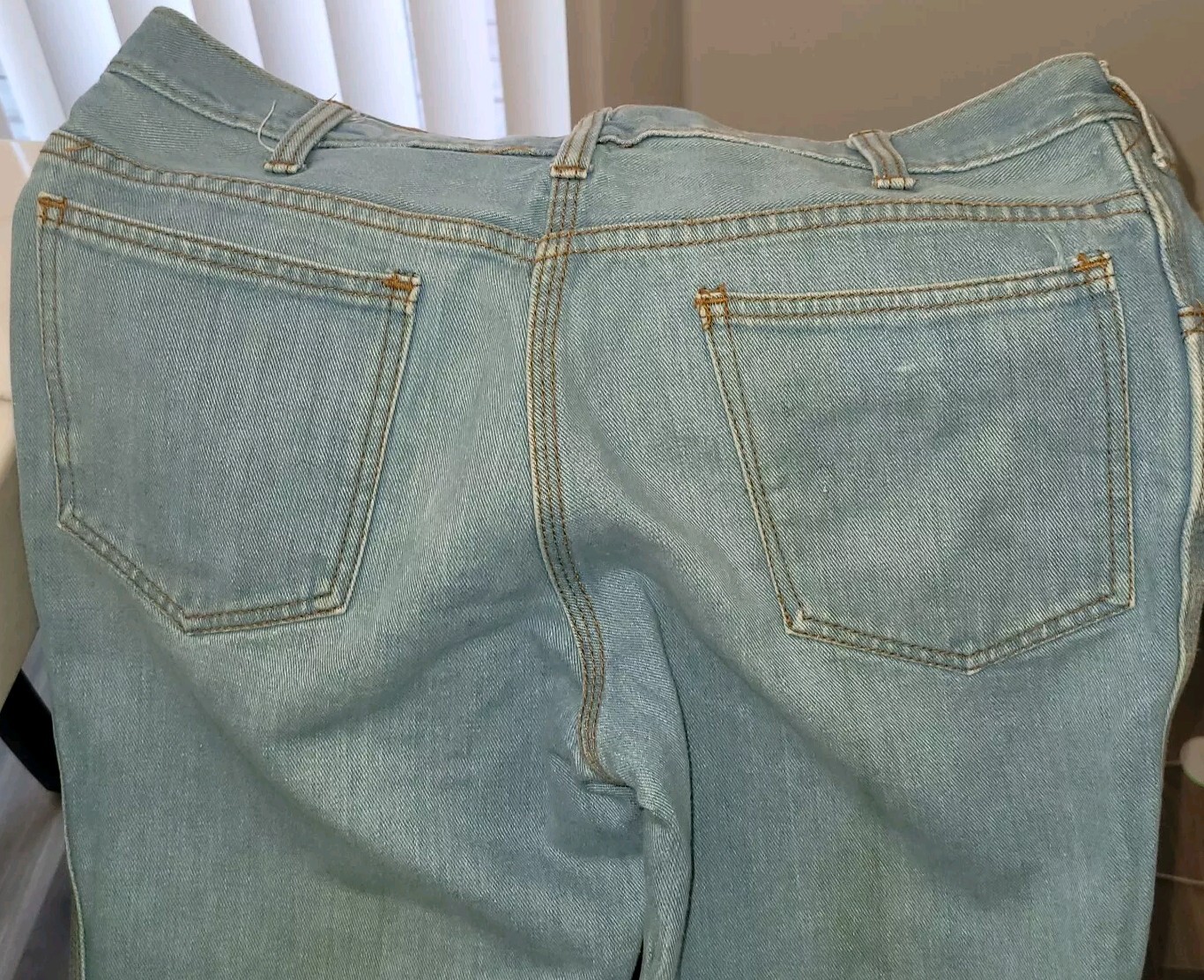 Vintage GAP 70s Style High Rise Skinny Flare Jeans SIZE 31 (11) X 33L