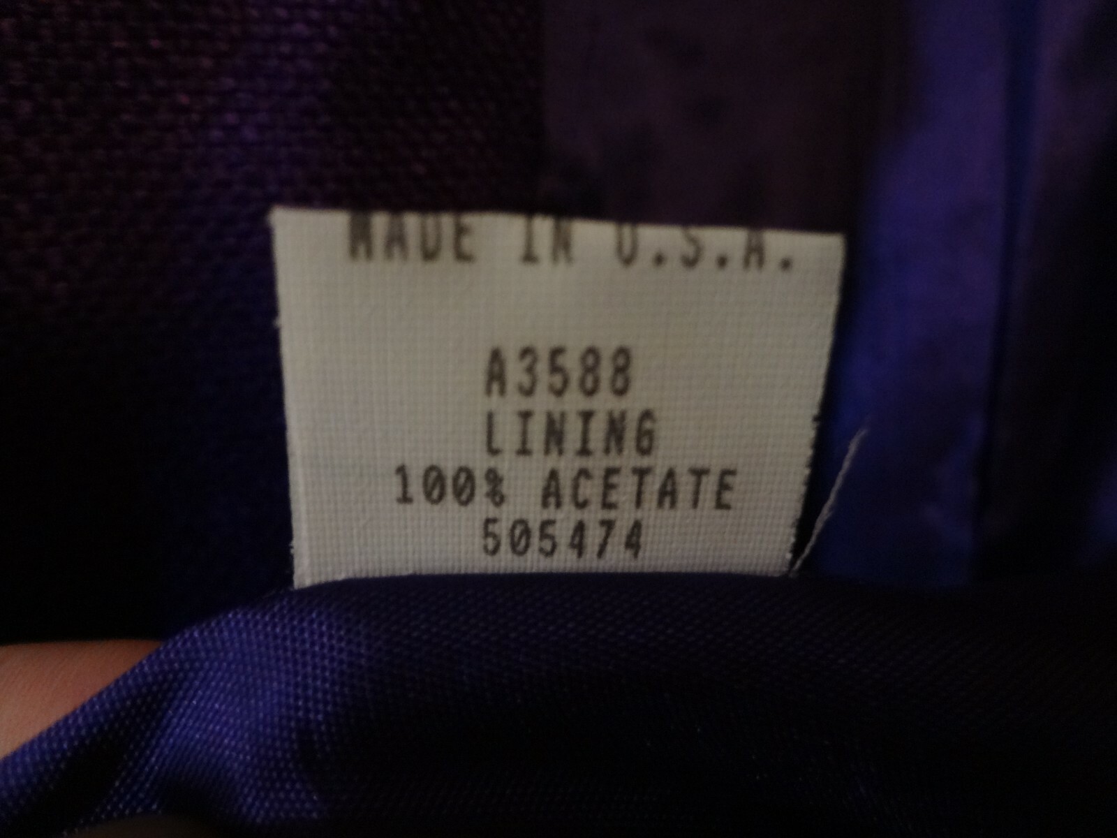 VTG 90’s Nordstrom Essential Elements Women Purple Rayon 3 Button Blazer : XL
