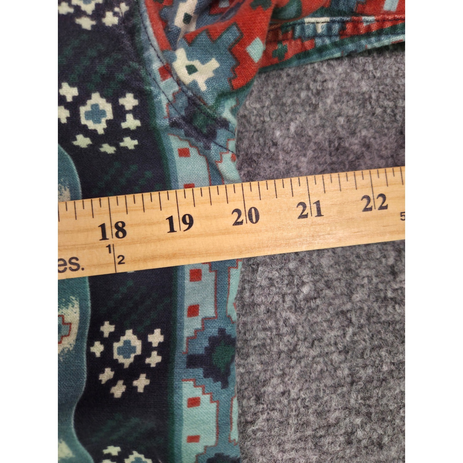 Vintage 90s Woolrich Button Down Shirt Womens S Multi Color Southwestern Aztec