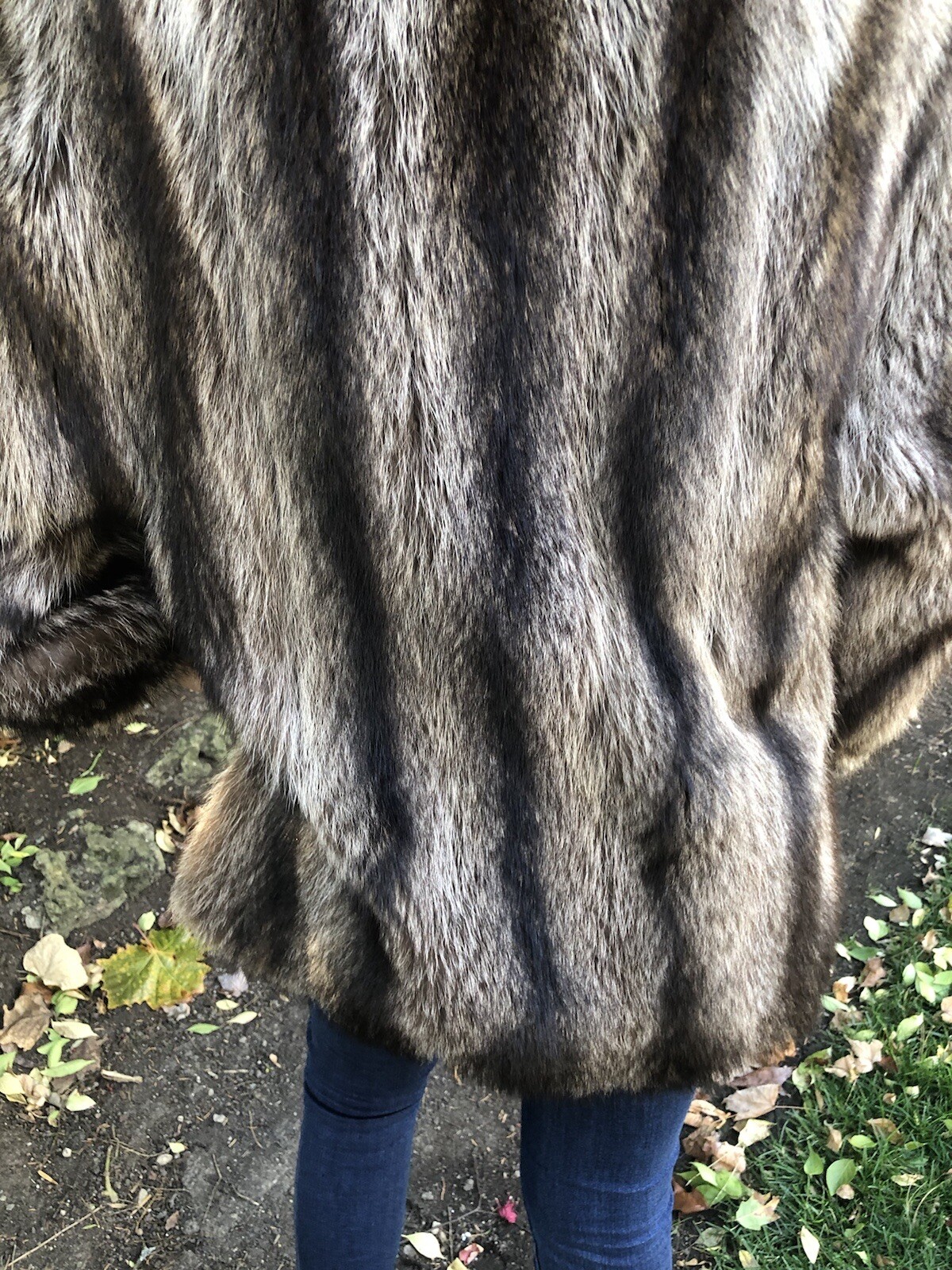 Vintage Canadian Made Raccoon Fur Coat