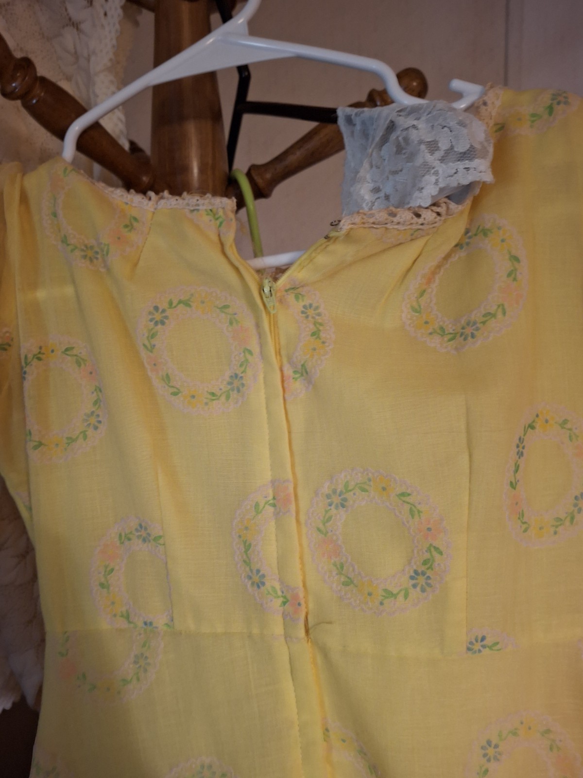 Vintage 1975 JCPenny Yellow Dress Size Small
