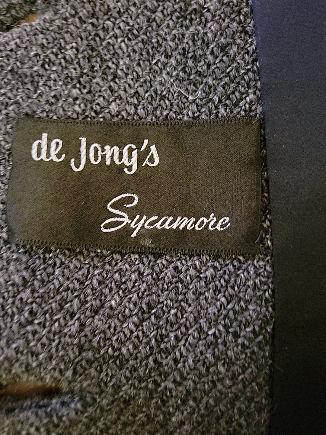 Vtg Sycamore De Jongs 100% Pure Wool Coat Made In USA Gray Approx Size Sm – M*