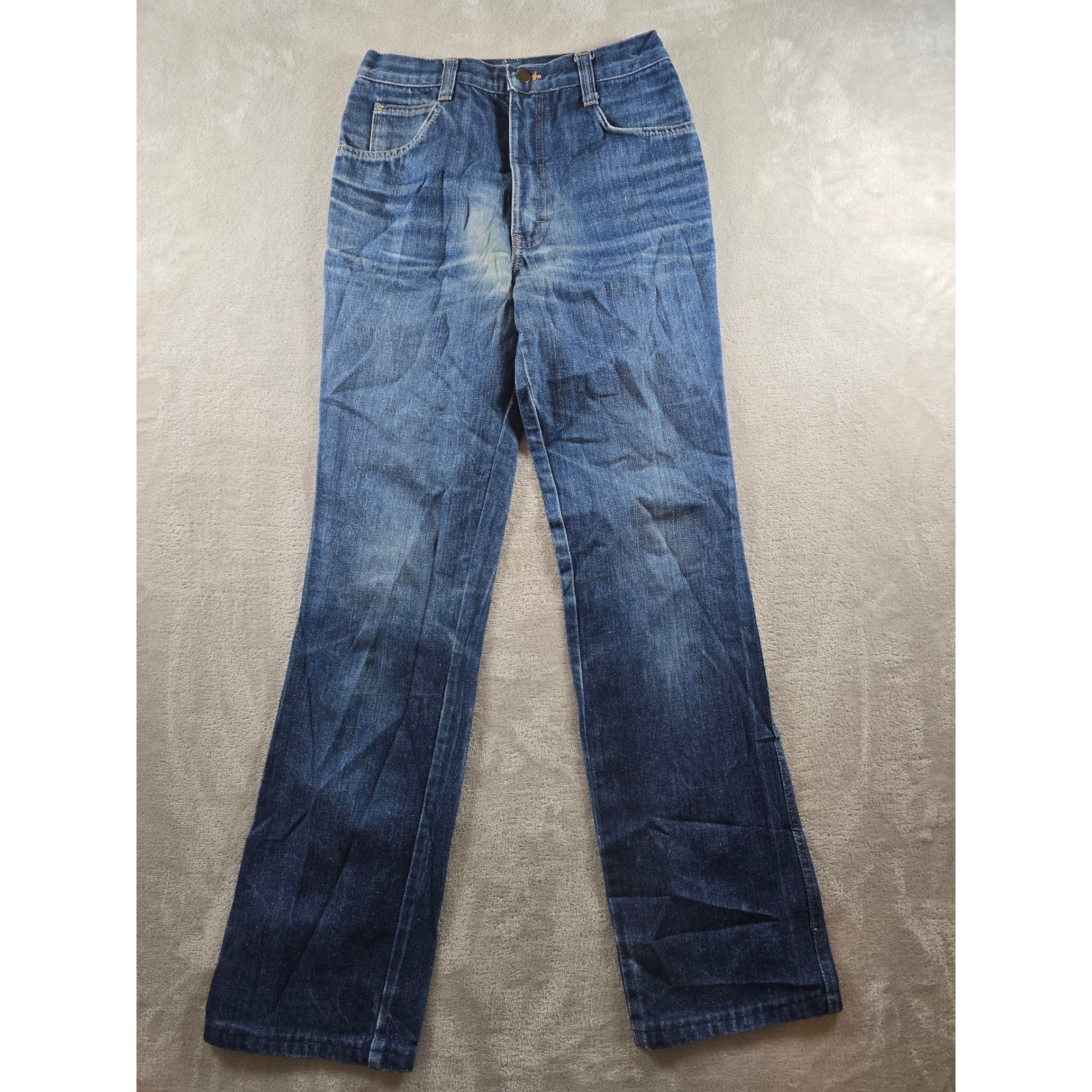Vintage Bolthon & Cassidy Jeans Womens Size 2 Blue 70s Made In Italy *Read