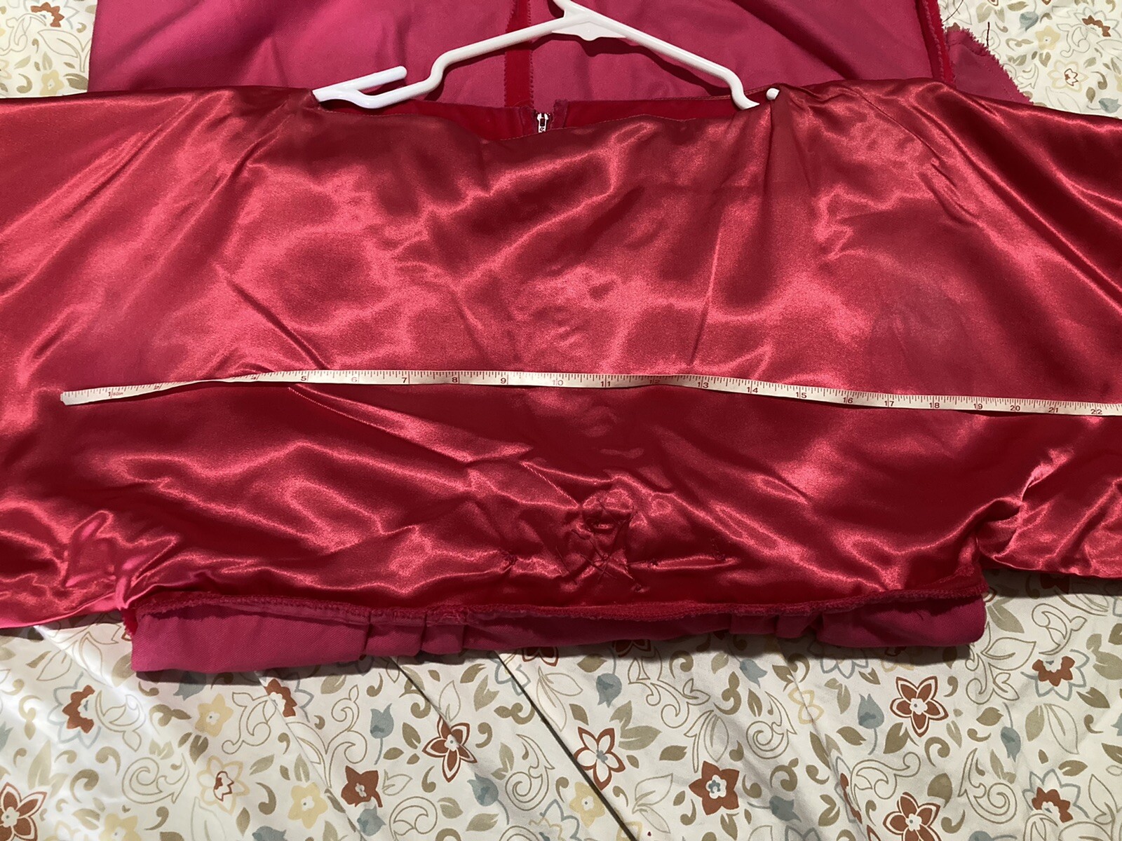 Vintage Timely Fashions More Chicago Pink Velvet Sabrina Neck Dress For Costume