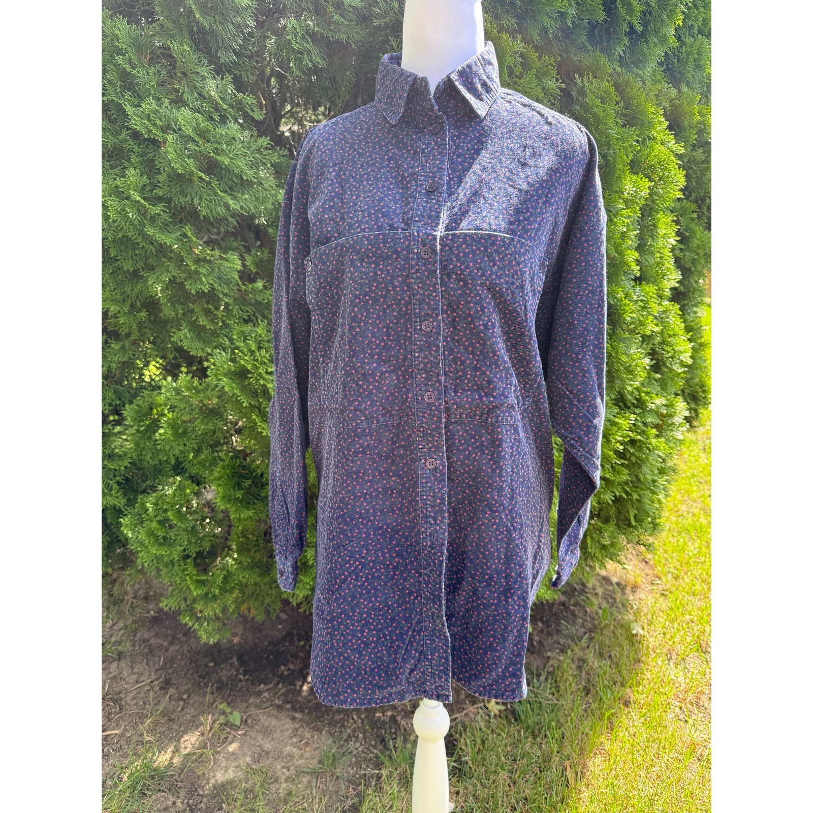Sportables Corduroy Button Down Size Medium 90’s Cottagecore