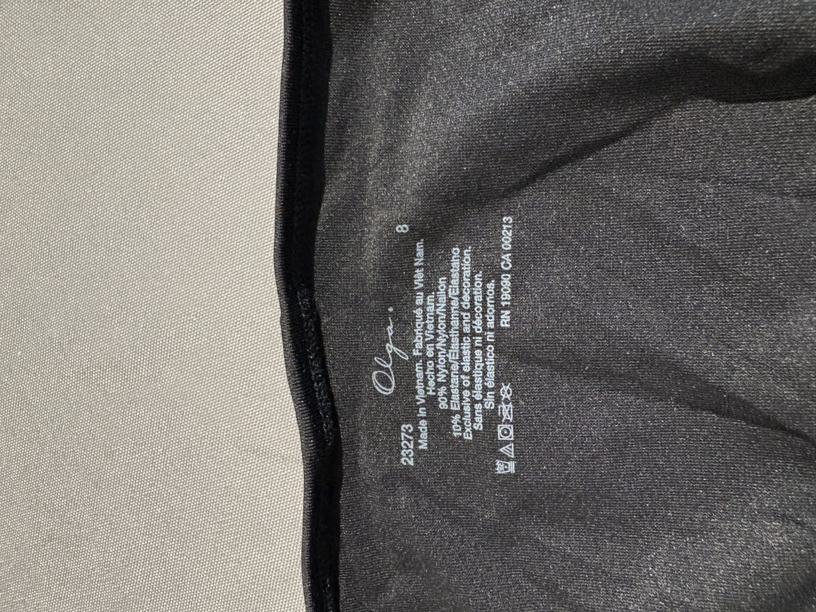 OLGA vintage 23273 NWT BLACK Without a Stitch microfiber Hipster Brief size 8/XL