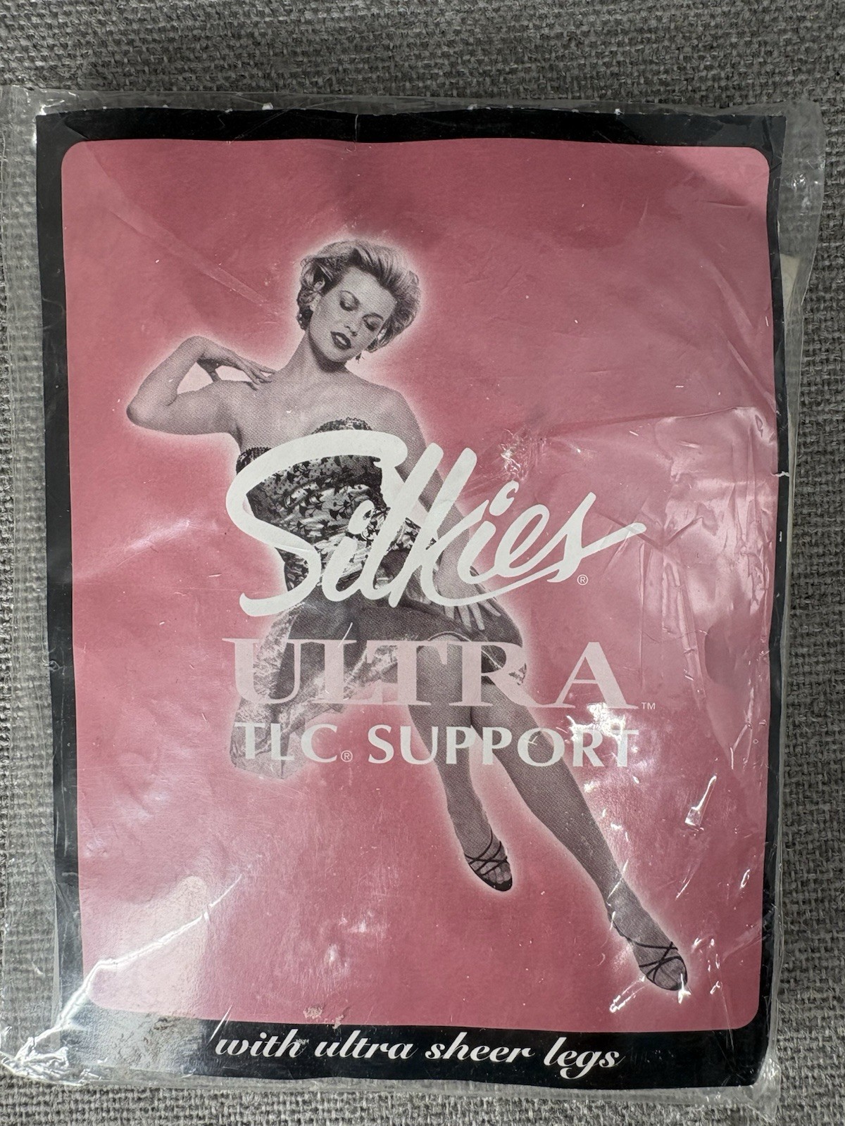 Vtg Silkies Pantyhose Lot 5 pr Control Top TCL Support Queen XL Tall Navy White
