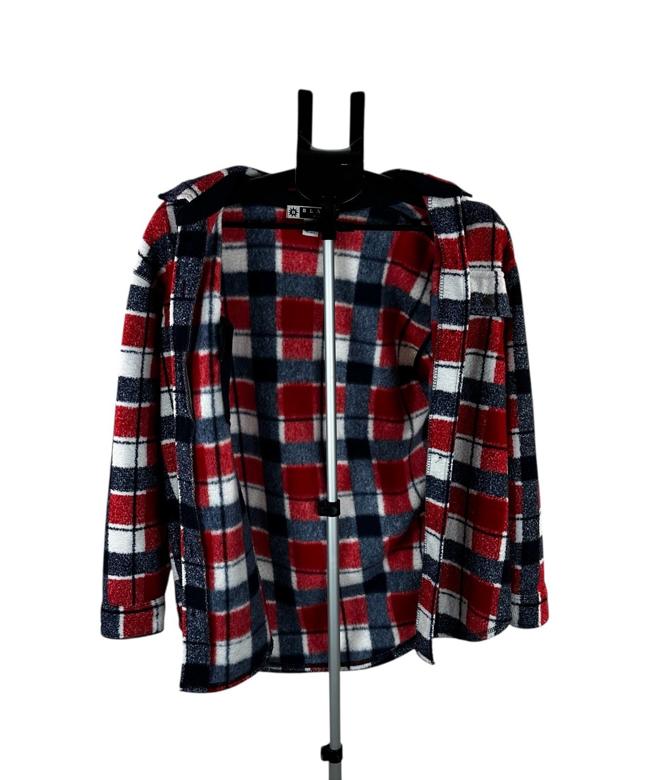 Vintage Blast Red Plaid Fleece Shacket – Americana / Cozy Cabin women’s szS