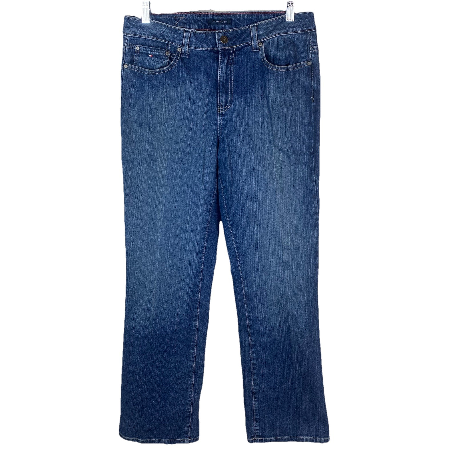 Tommy Hilfiger Vintage Jeans Y2K Bootcut Dark Wash High Rise Size 10 Cotton
