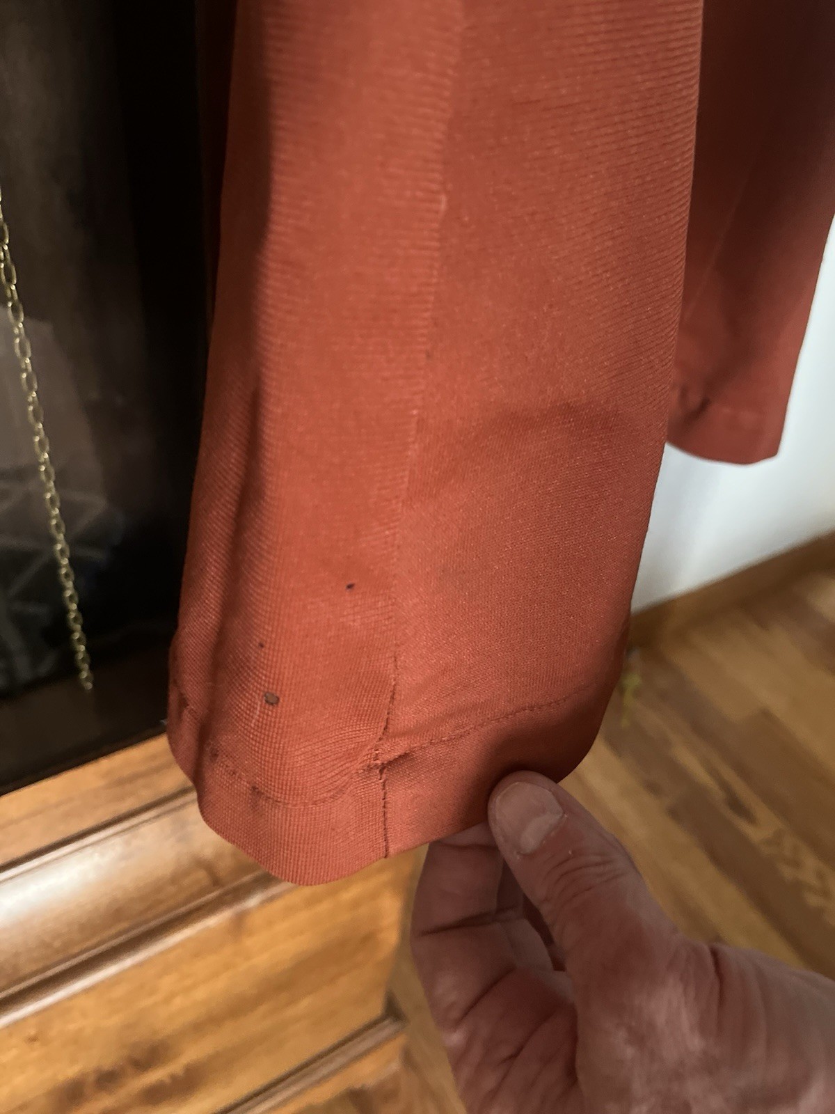 Vintage 70’s McDonald’s Uniform Dress Orange Restaurant Slacks Cap USED AS FOUND