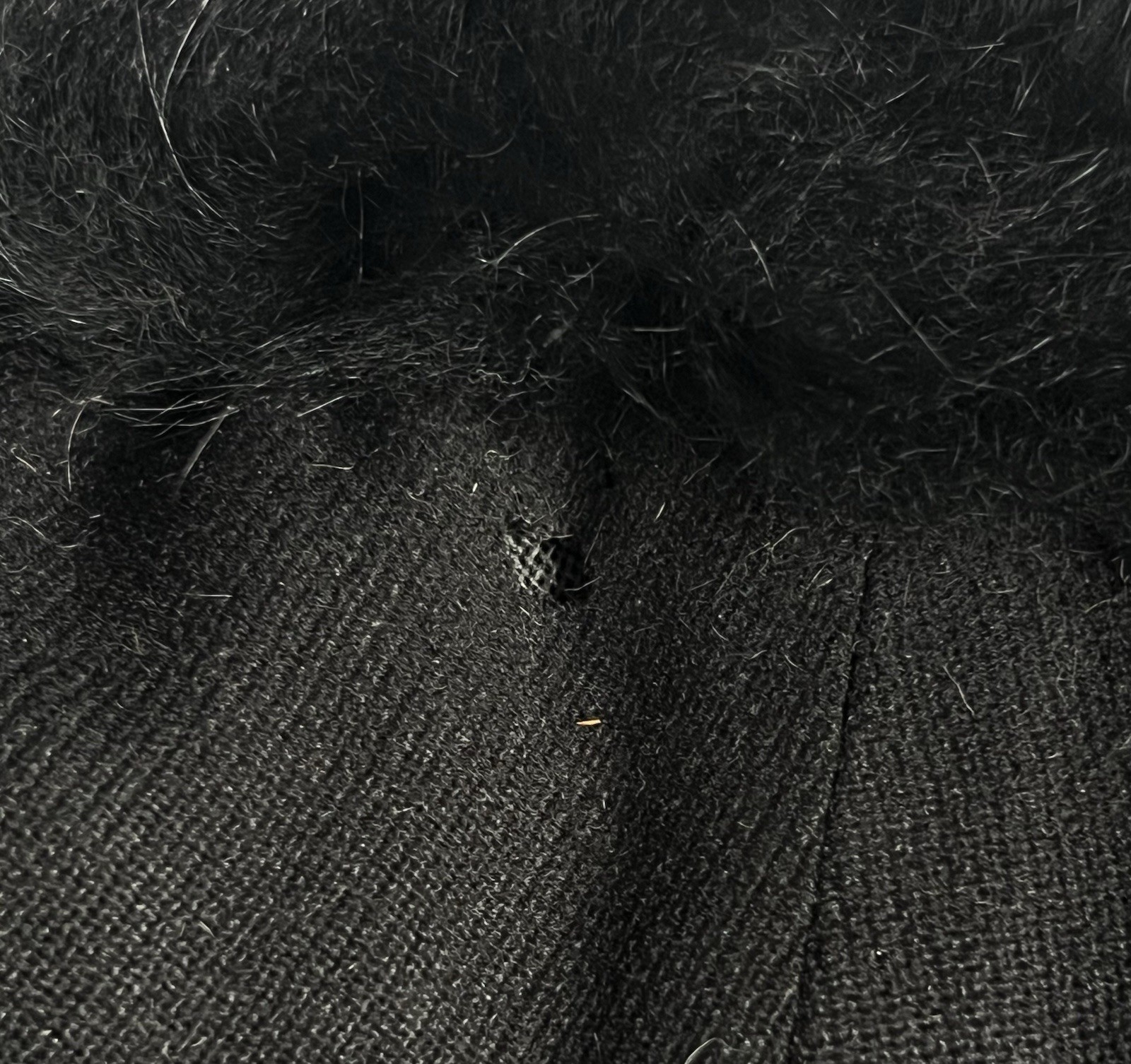 Vintage Early-Mid 1930’s Fuller-Cobb Davis Fur Collar Black Wool Structured Coat