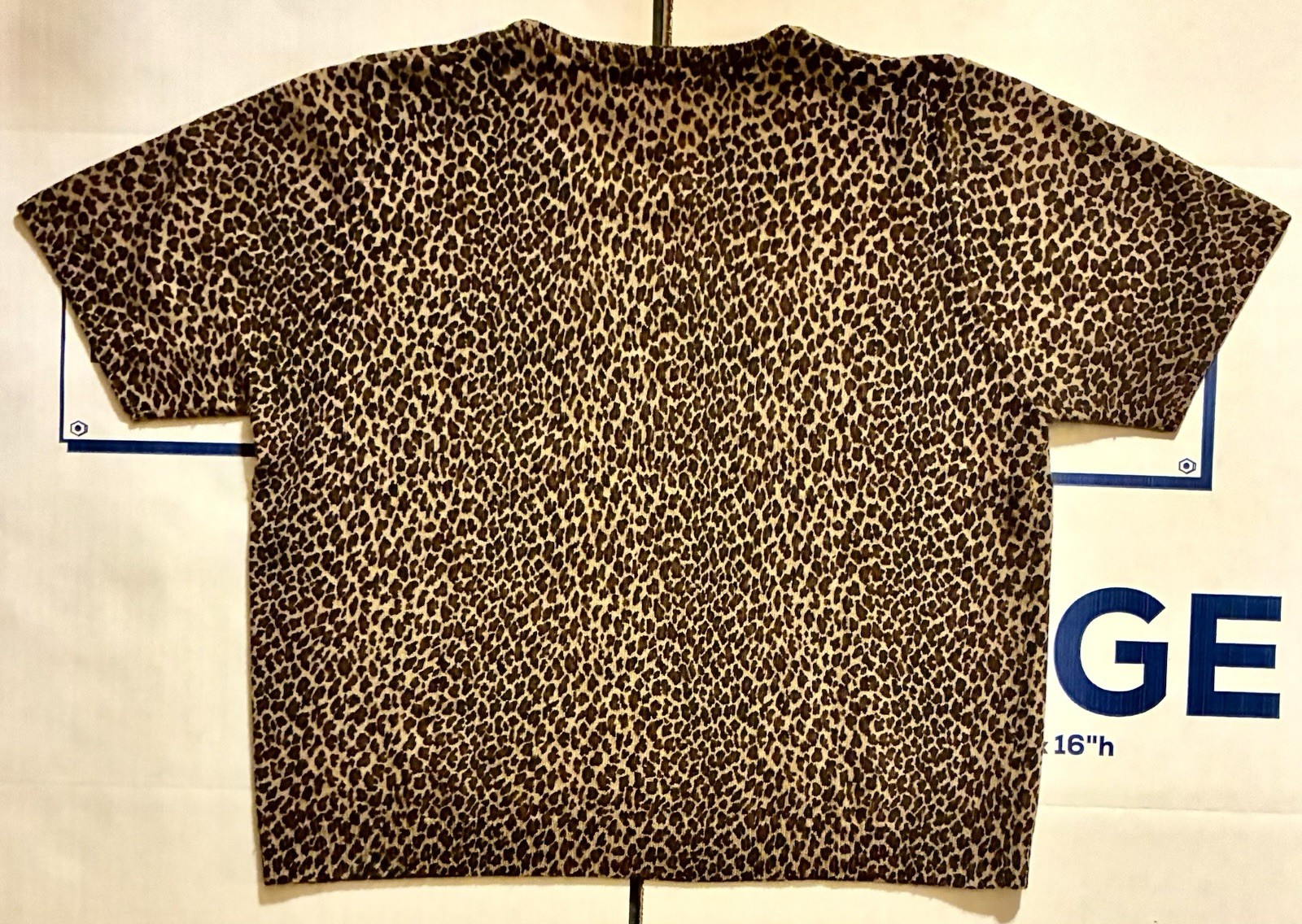 JENNIFER MOORE VINTAGE 1980S LEOPARD PRINT LONG SLEEVED WOMENS BLOUSE