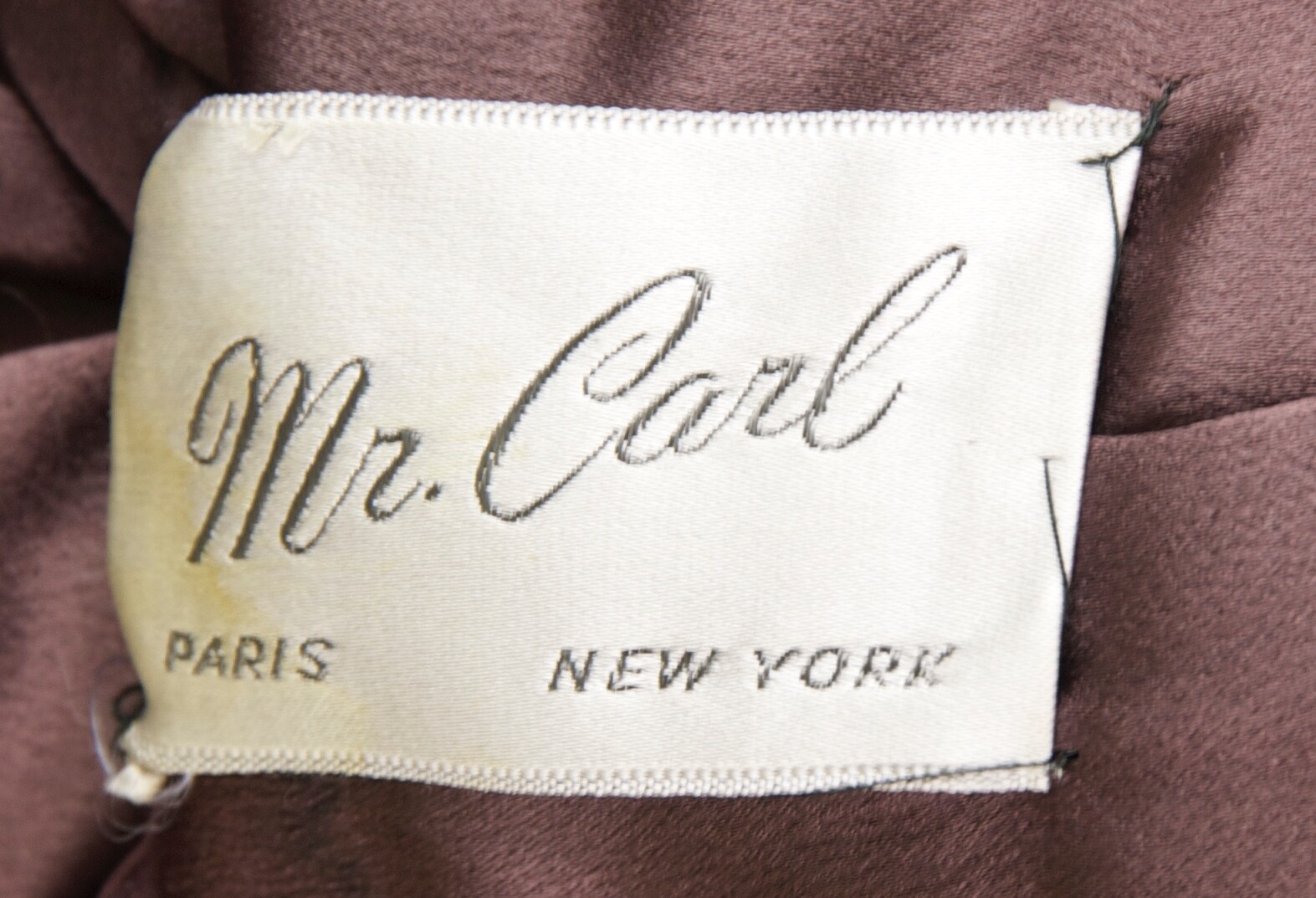 Vintage Mr. Carl Black, Brown & Grey Gray Wool  Jacket with Wide Fur Collar