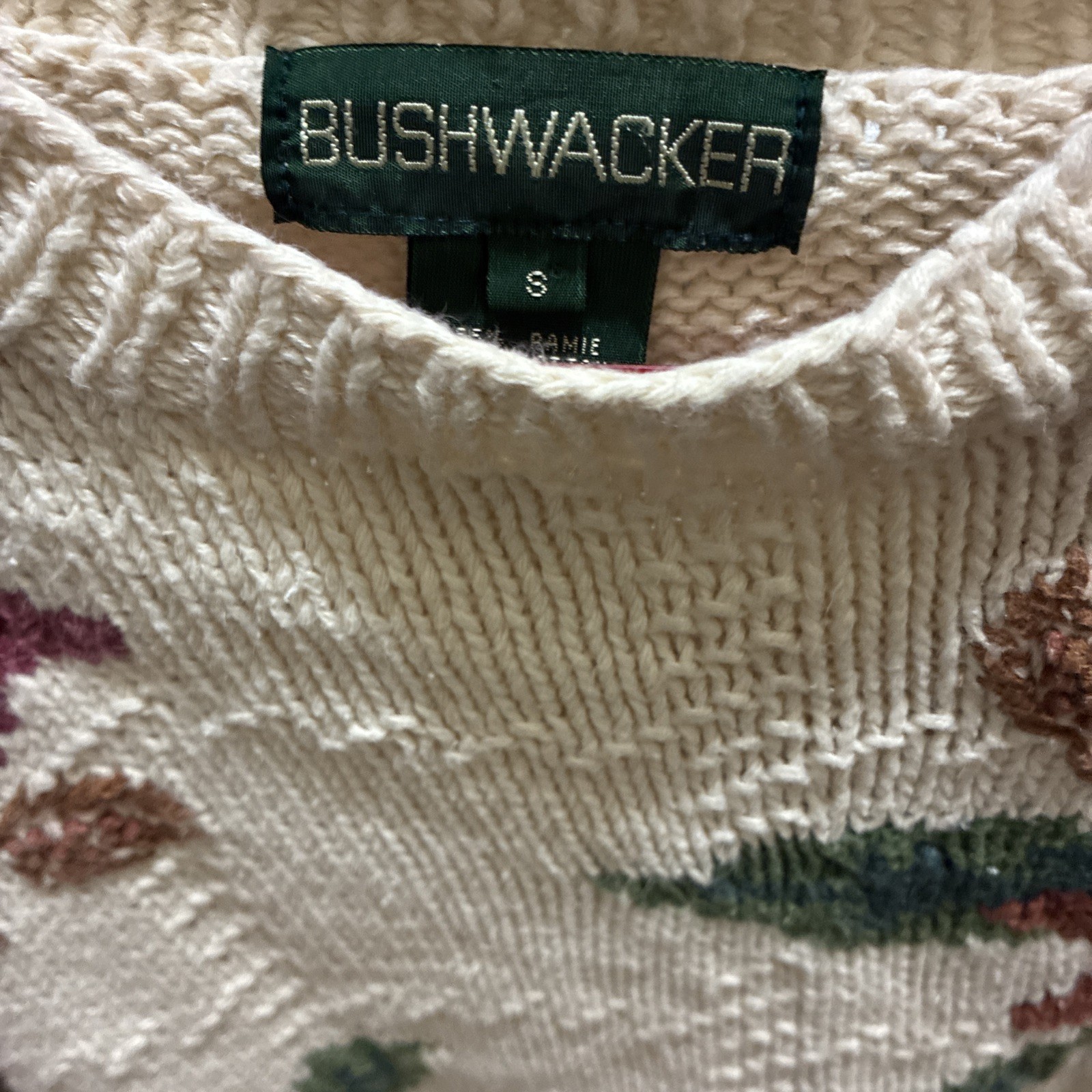 Vintage Bushwacker Floral Sweater Sz: Small