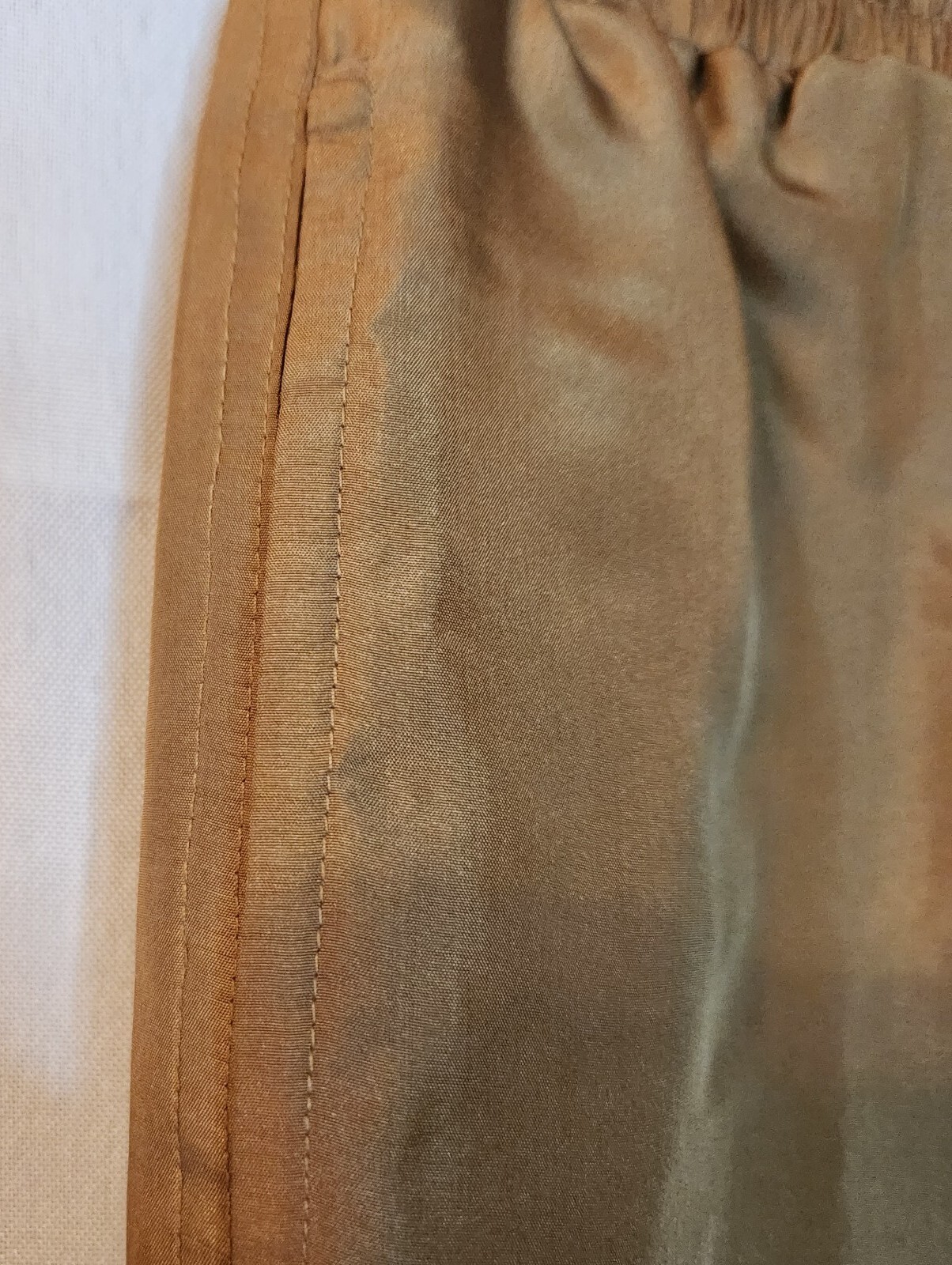 Maurada Vintage Silk Windbreaker Tracksuit Jacket & Pants Brown Medium Lined