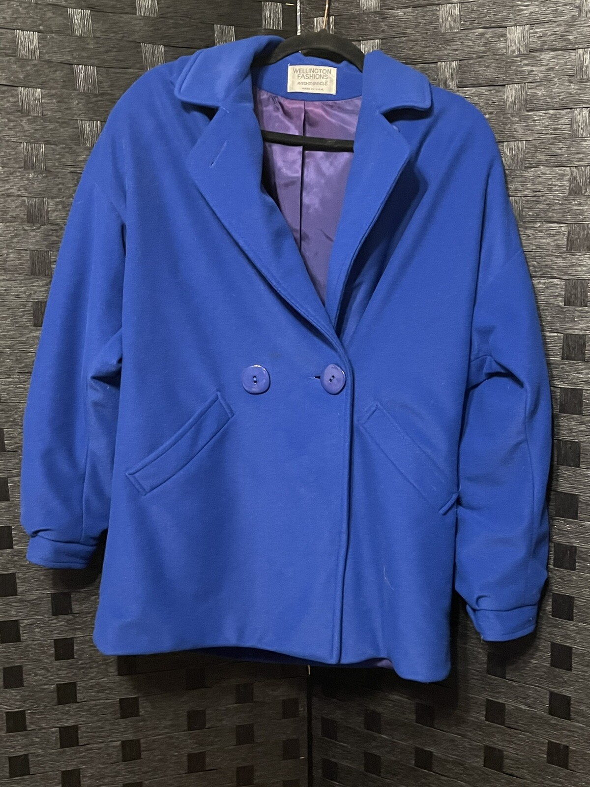 Vtg KASHMIRACLE WELLINGTON Coat Soft FEELS LIKE CASHMERE Women Size Look at pics