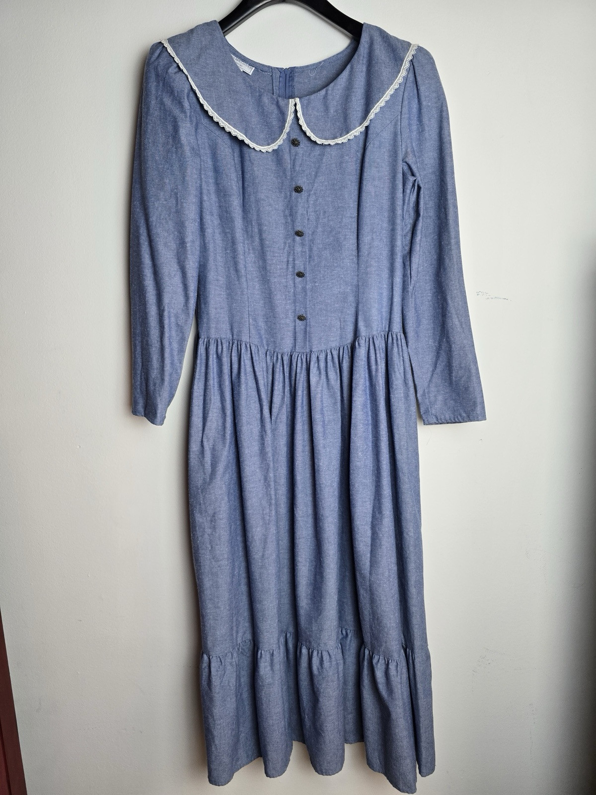 Vtg 80s Jessica Mcclintock Gunne Sax Maxi Dress 15/16 Prairie Cottage Core