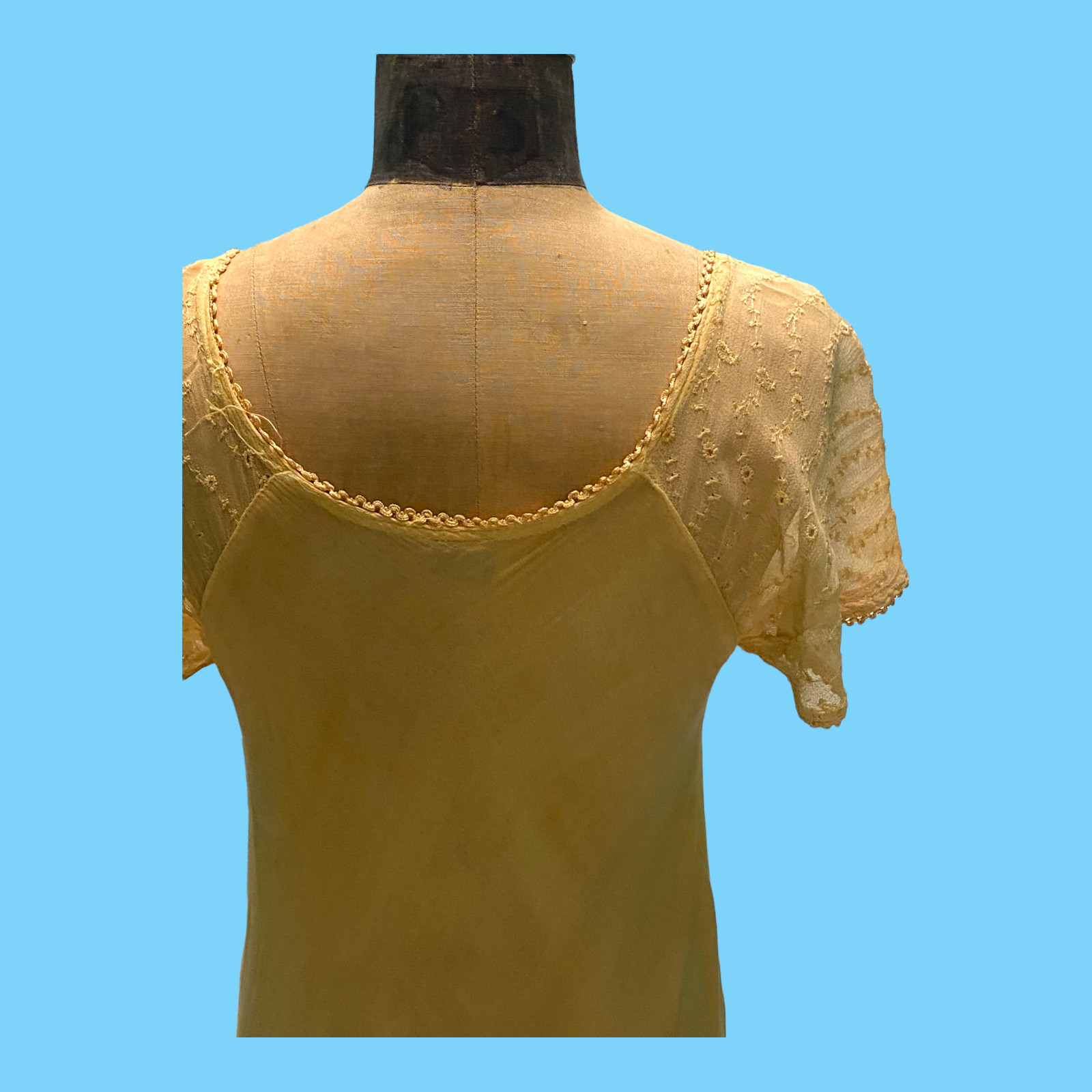 Vintage 1970s Jackpot Boho Yellow Summer Dress Med – Made In India