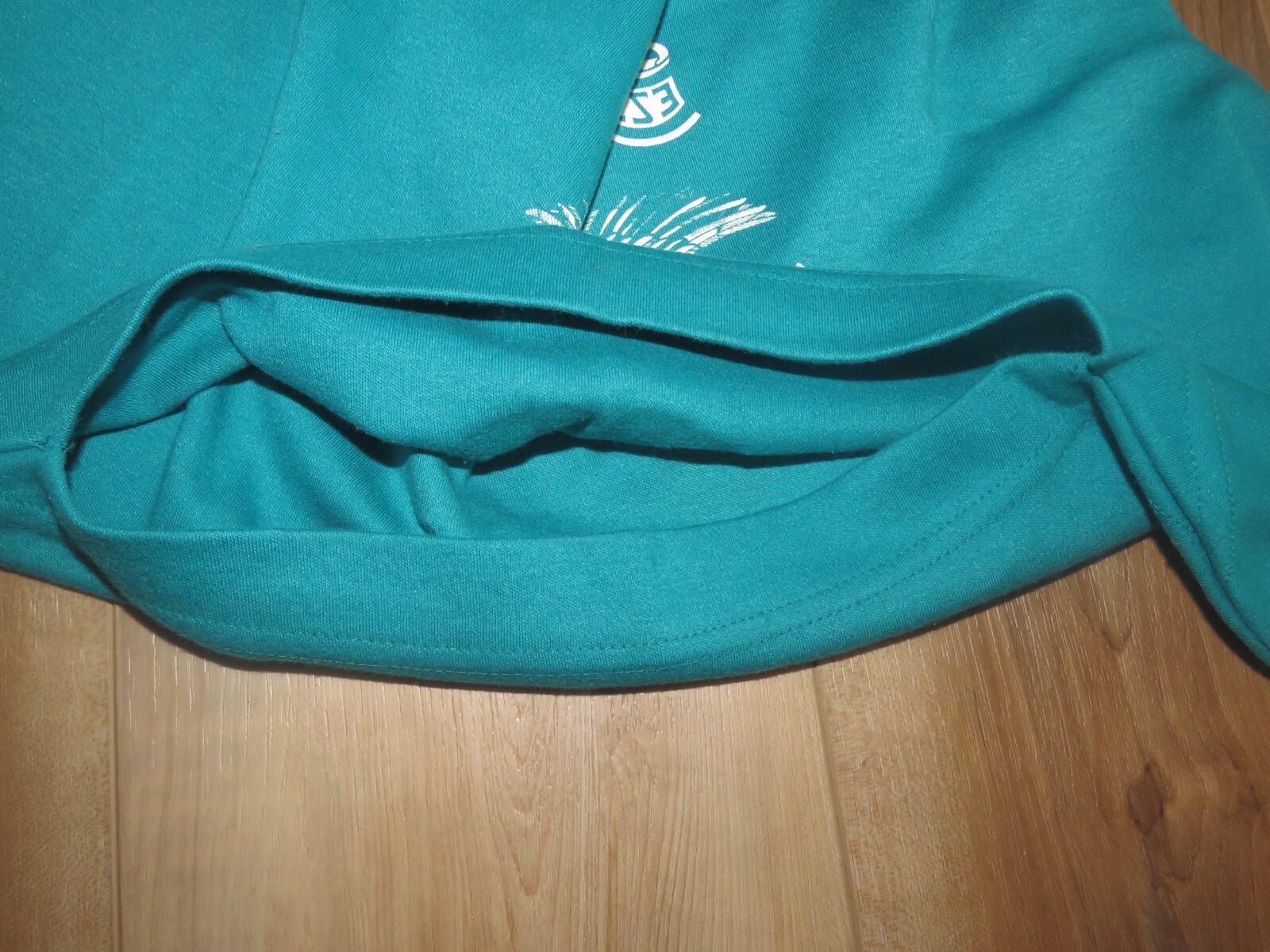 VTG 1982 Holoubek Harley Davidson USA Teal Boatneck Bald Eagle Logo Sz Large