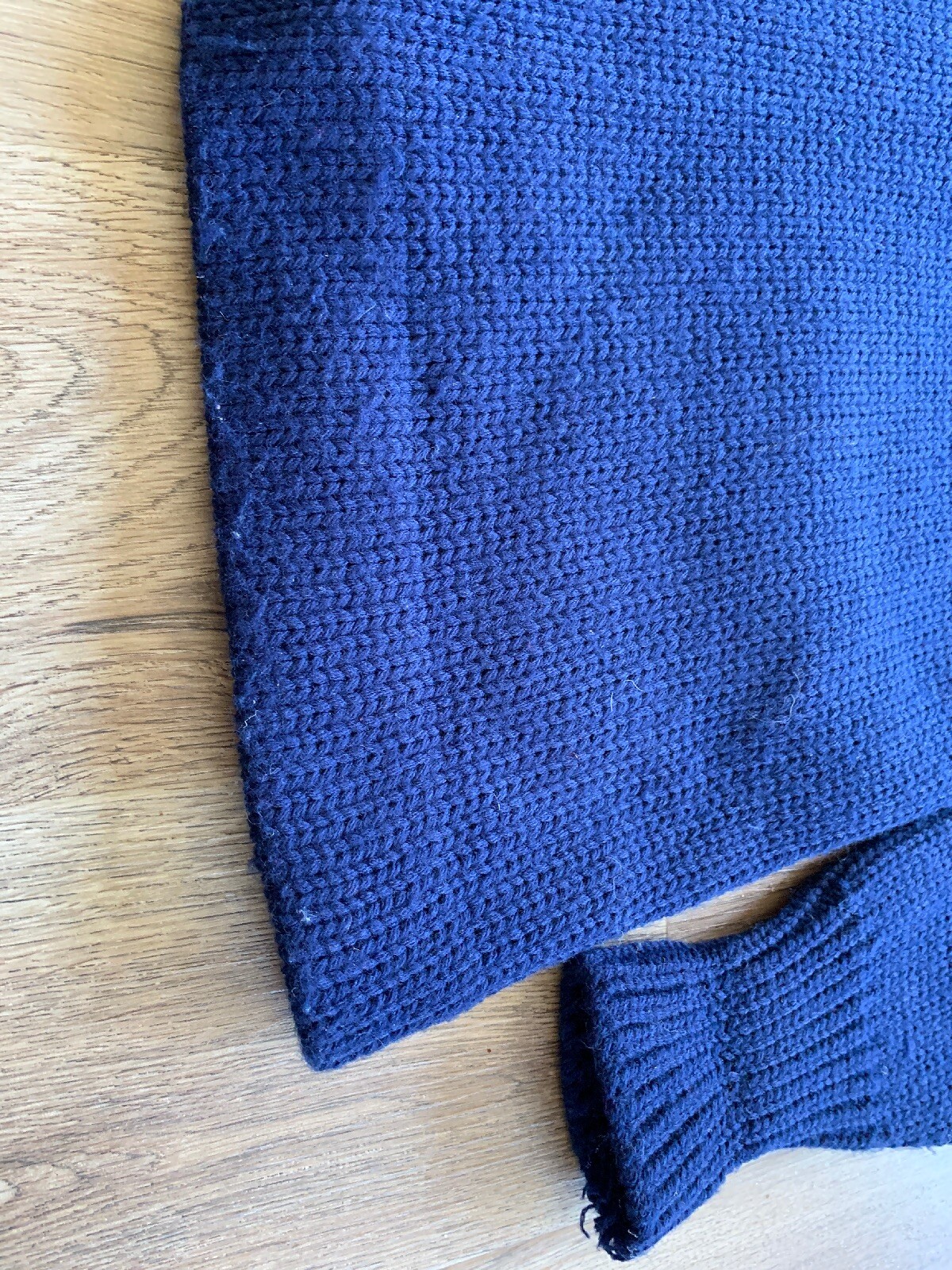 1950s Vintage Blue Varsity Band Sweater Letterman H Standard Pennant Co