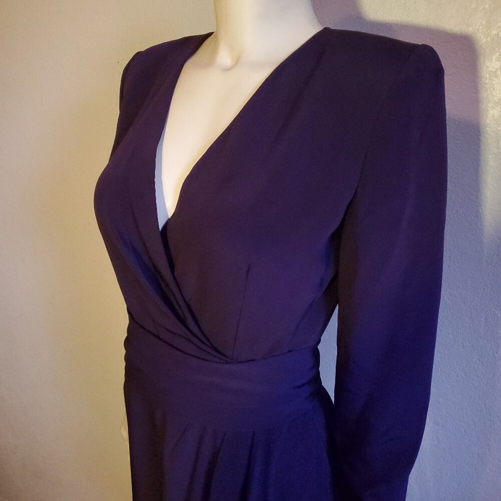 Vintage 80s Designer Purple Gown Stanley Platos
