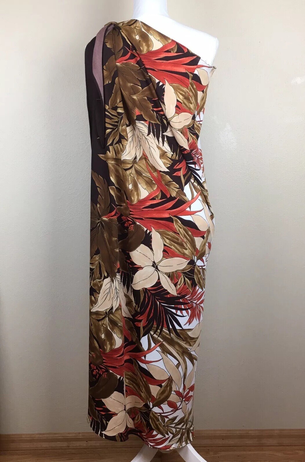 Vintage 1970’s Royal Palm Brown Hawaiian Beach Wrap Sarong