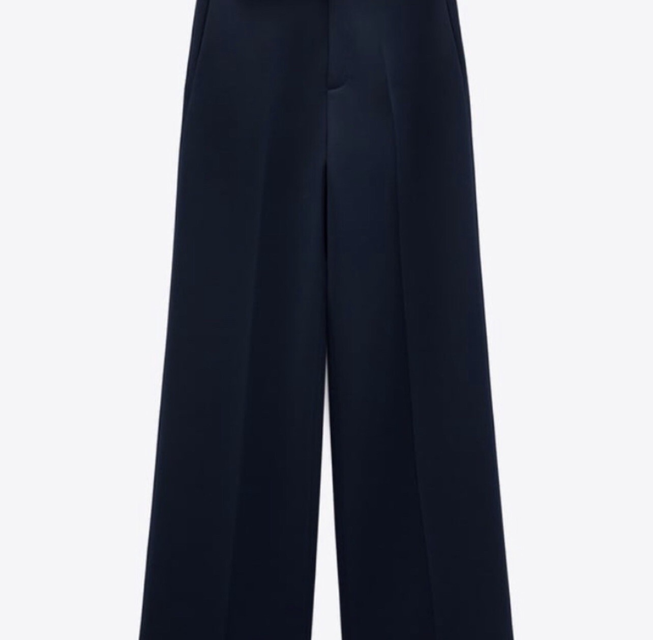 ZARA WOMAN TAILORED SET DOUBLE BREASTED BLAZER JACKET + PANTS NAVY BLUE