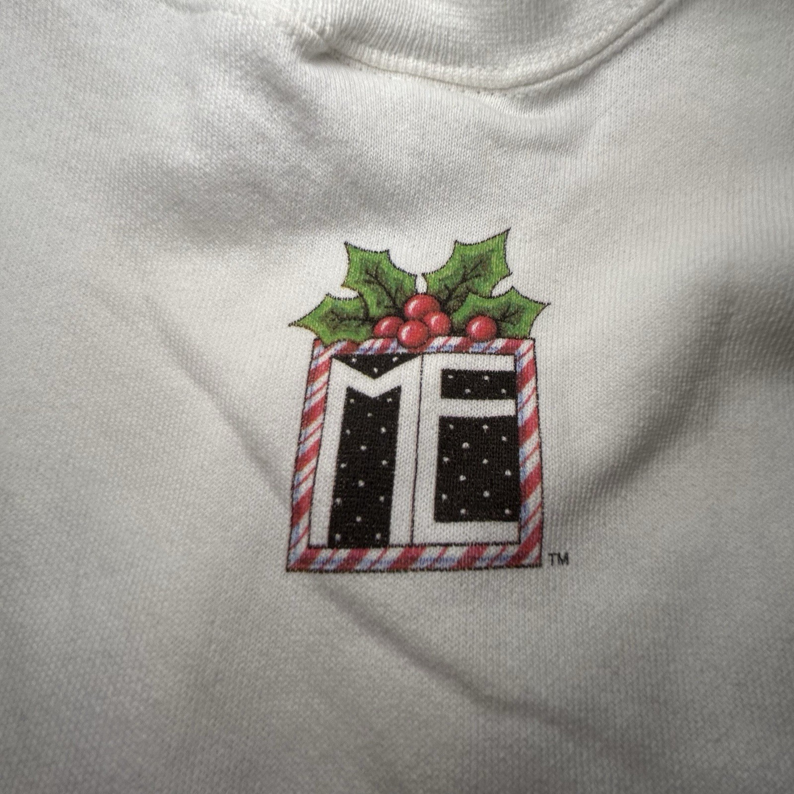 Vintage RARE NWT Mary Engelbreit Christmas Sweatshirt Sz Large See Description