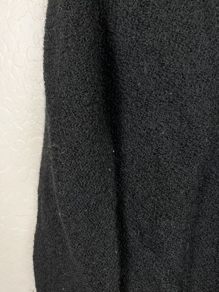 Vintage 1950s British Vogue The Golfer Mohair Cardigan Womens Black Preppy VTG