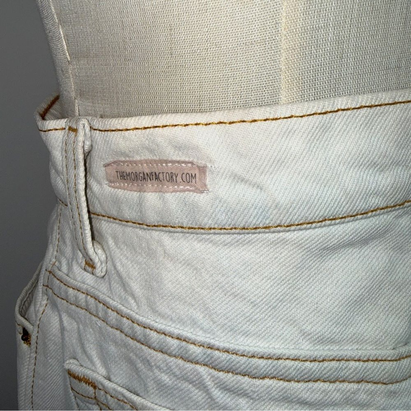 VINTAGE MORGAN FACTORY LEVI’S 551 upcycled custom JEANS 6