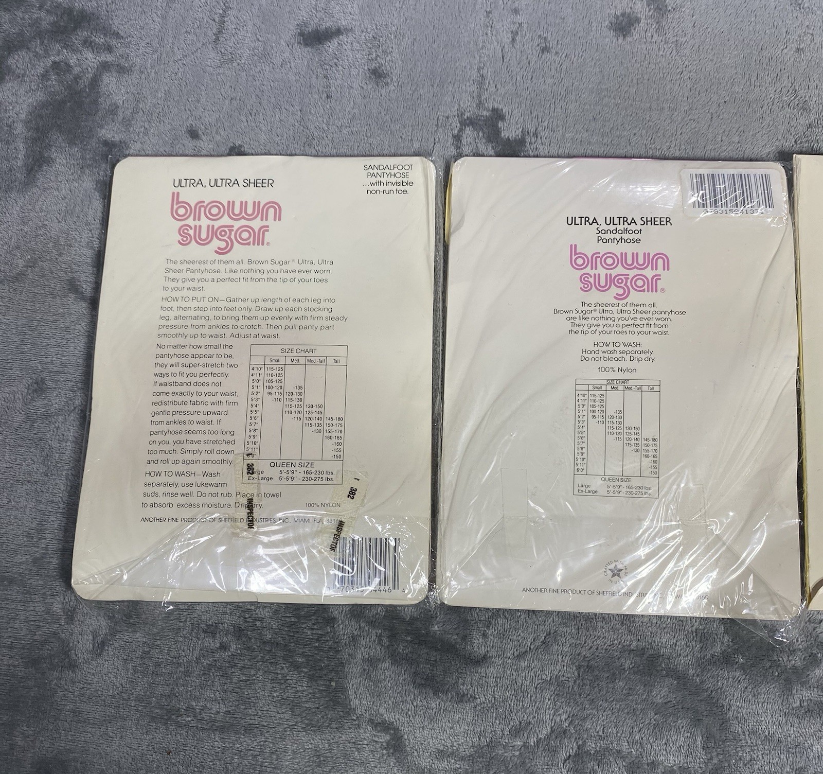 Vintage Pantyhose Womens Medium Brown Sugar Cameo Burlington Ultra Lot of 3 NEW