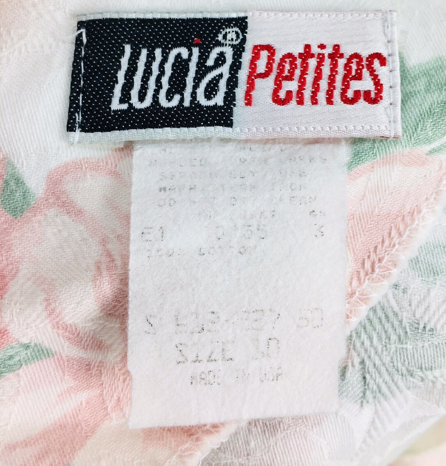Vintage 80s Lucia French Romance Cottagecore Rose Brocade Love Notes Top