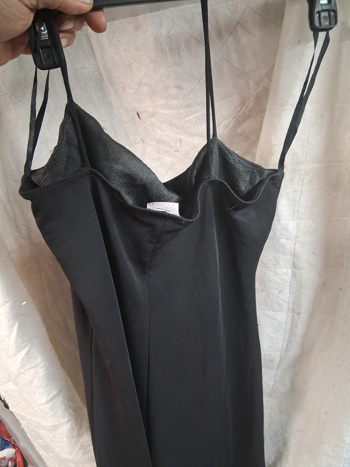 Vintage InG International Newport Group Large Sleeveless Black Midi Dress