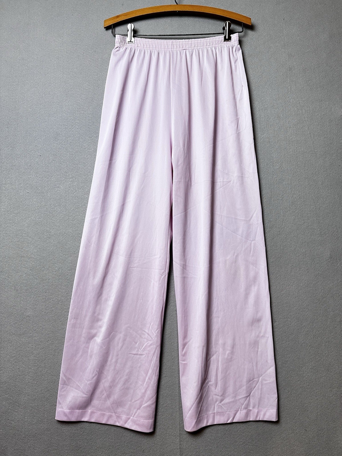 Vintage Vanity Fair Pink Nylon PJ Set 36 Lace Trim 2 Pc Lounge Sleepwear