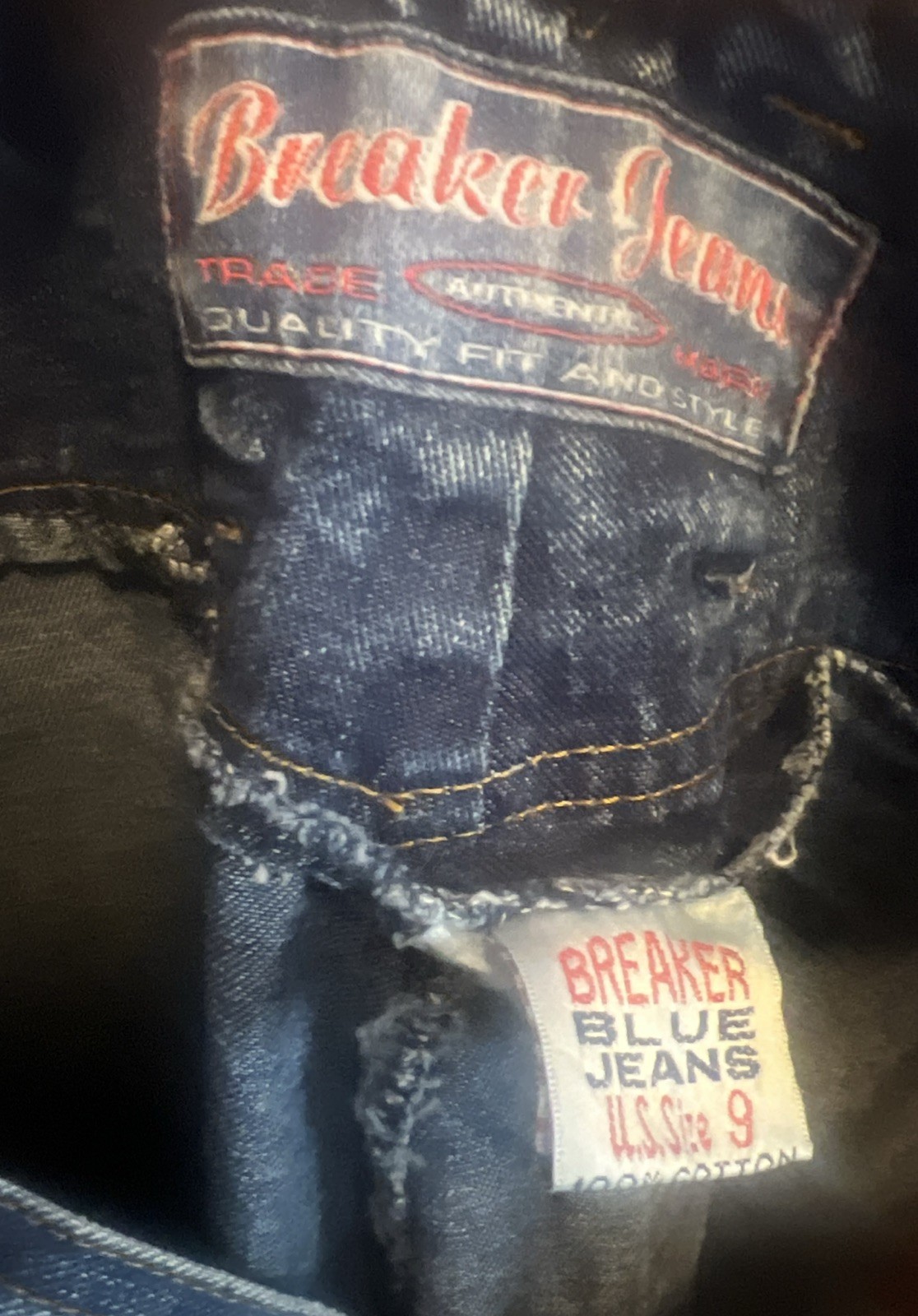 RARE Vintage Y2K Hip Hop Breaker Button Fly Jeans Flare Leg U.S. Size 9
