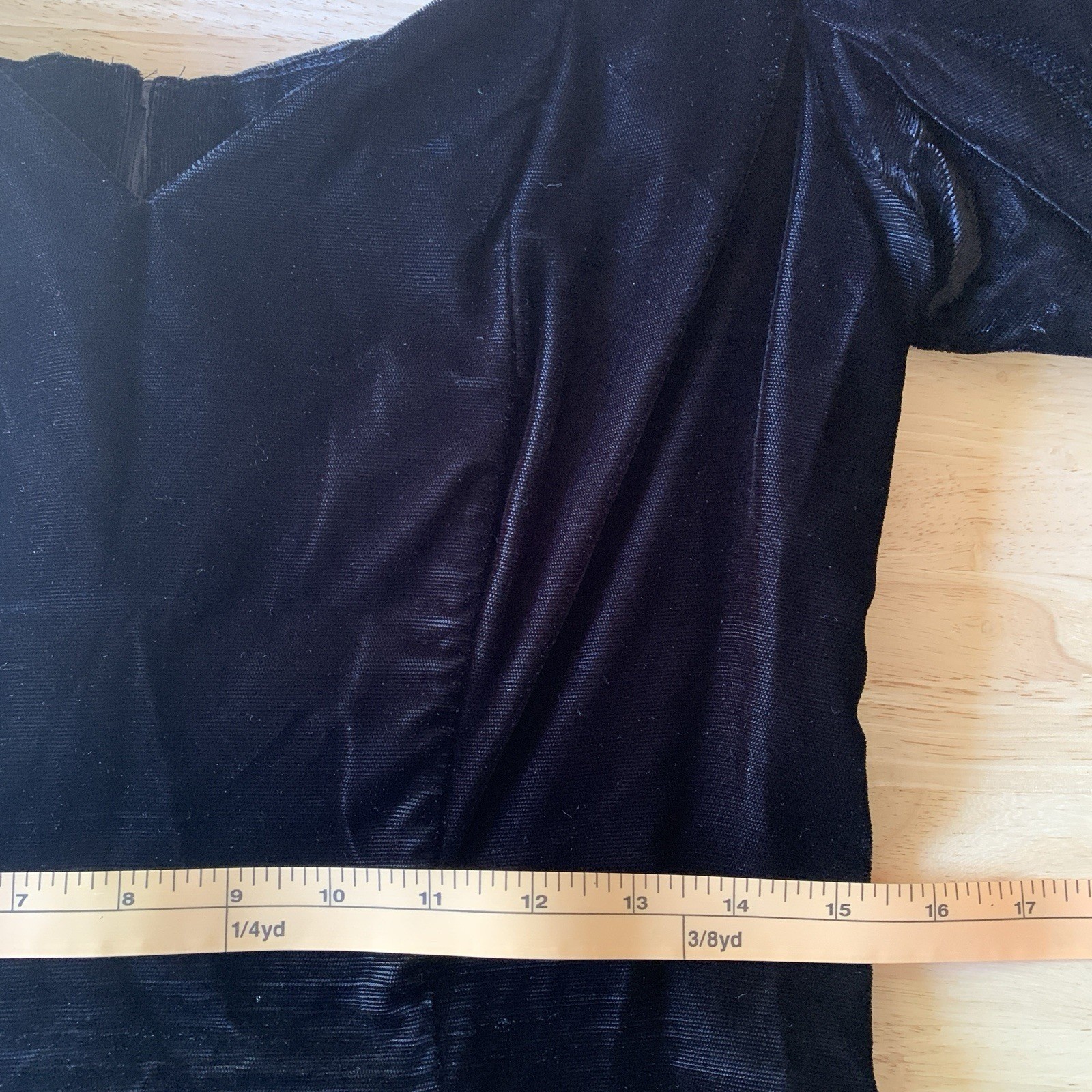 Vtg 80s Black Velvet Mini Dress Whimsigoth Sweetheart Neck Off The Shoulder